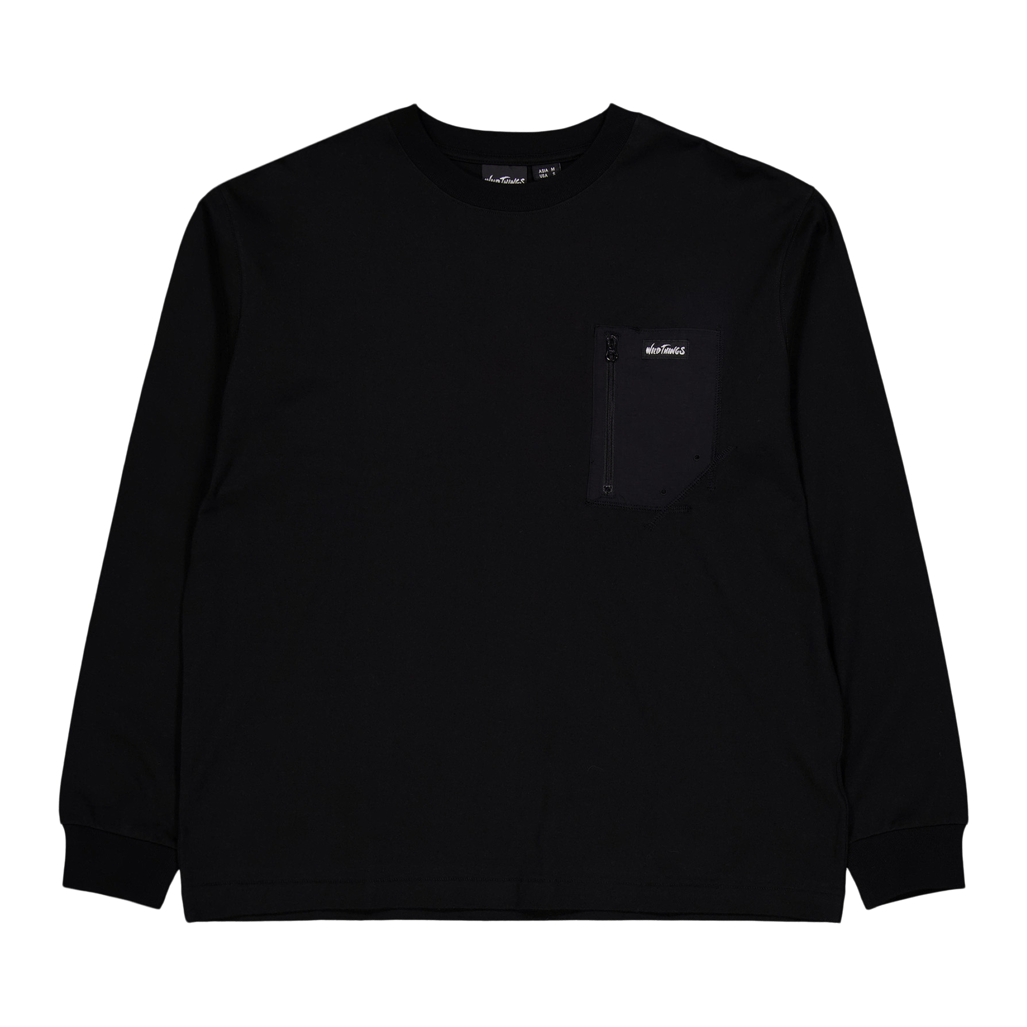Long Tee Pocket Black