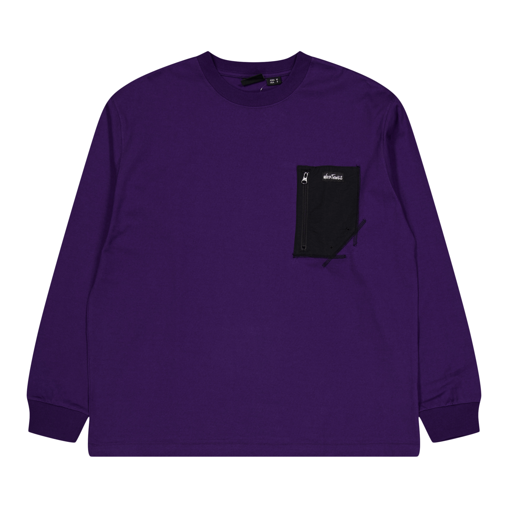Long Tee Pocket Purple
