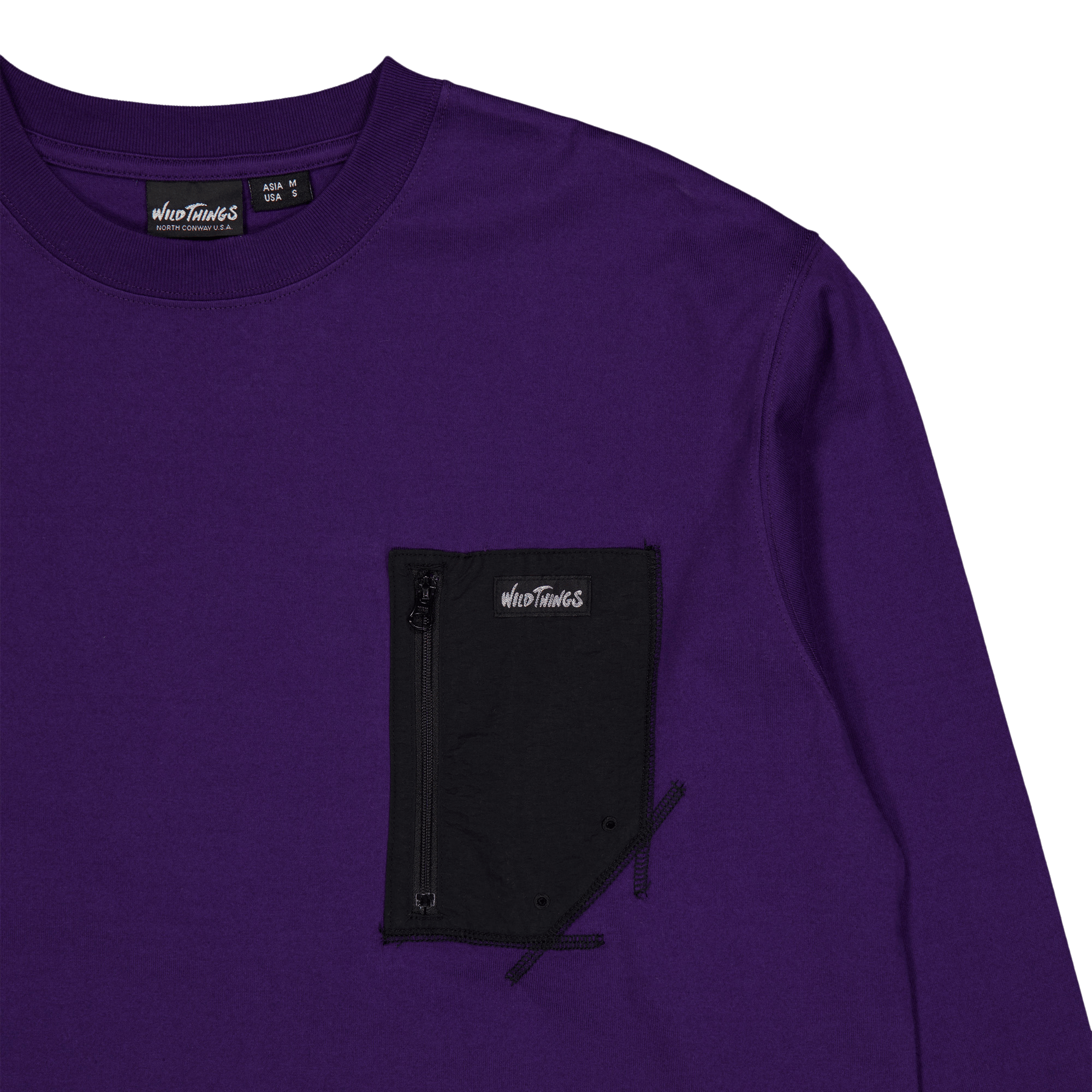 Long Tee Pocket Purple - Bild 3