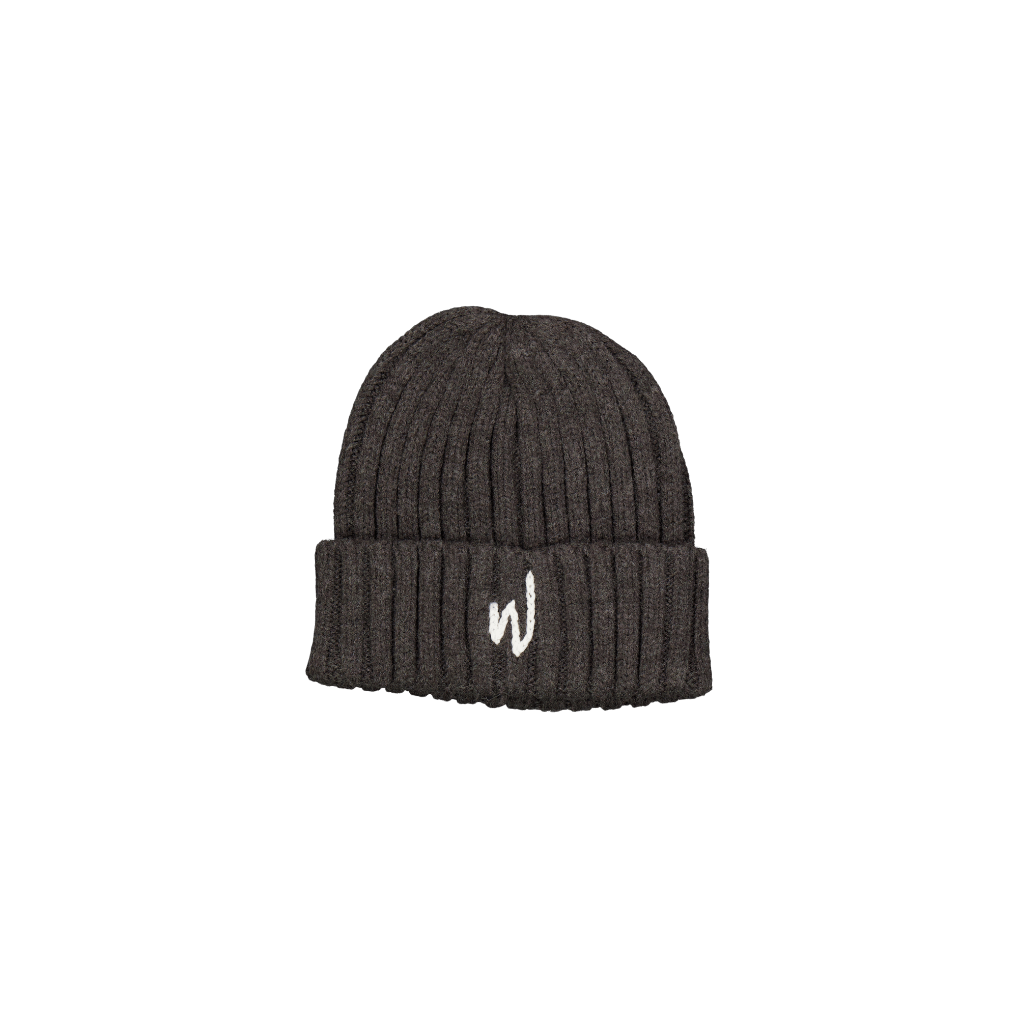 W Logo Beanie Grey, Male, Odevy, Klobúky a čiapky, Šedá, ONESIZE