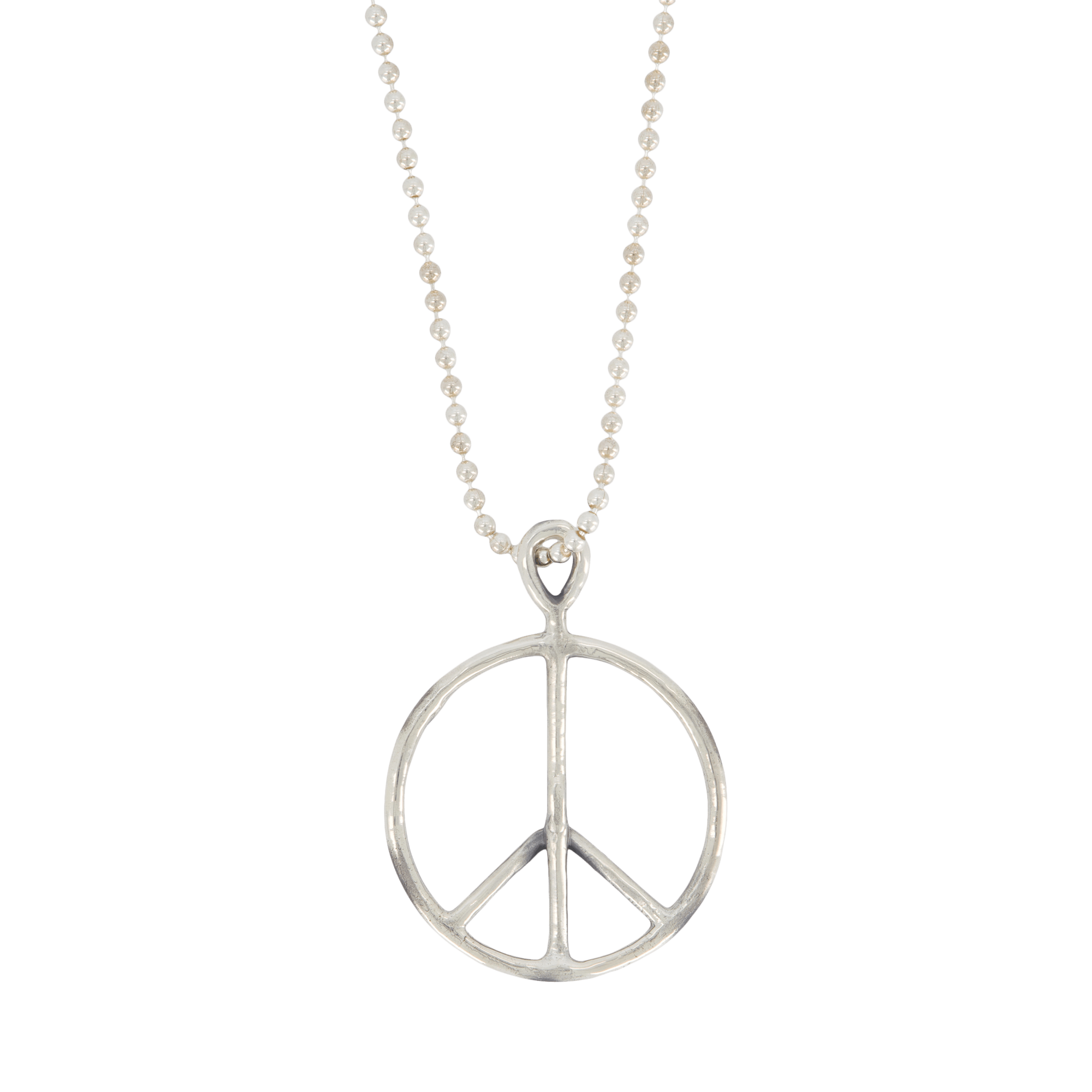 Peace Pendant - Ball Chain / 9 Silver, Male, Attrezzature, altri accessori, Argento, ONESIZE