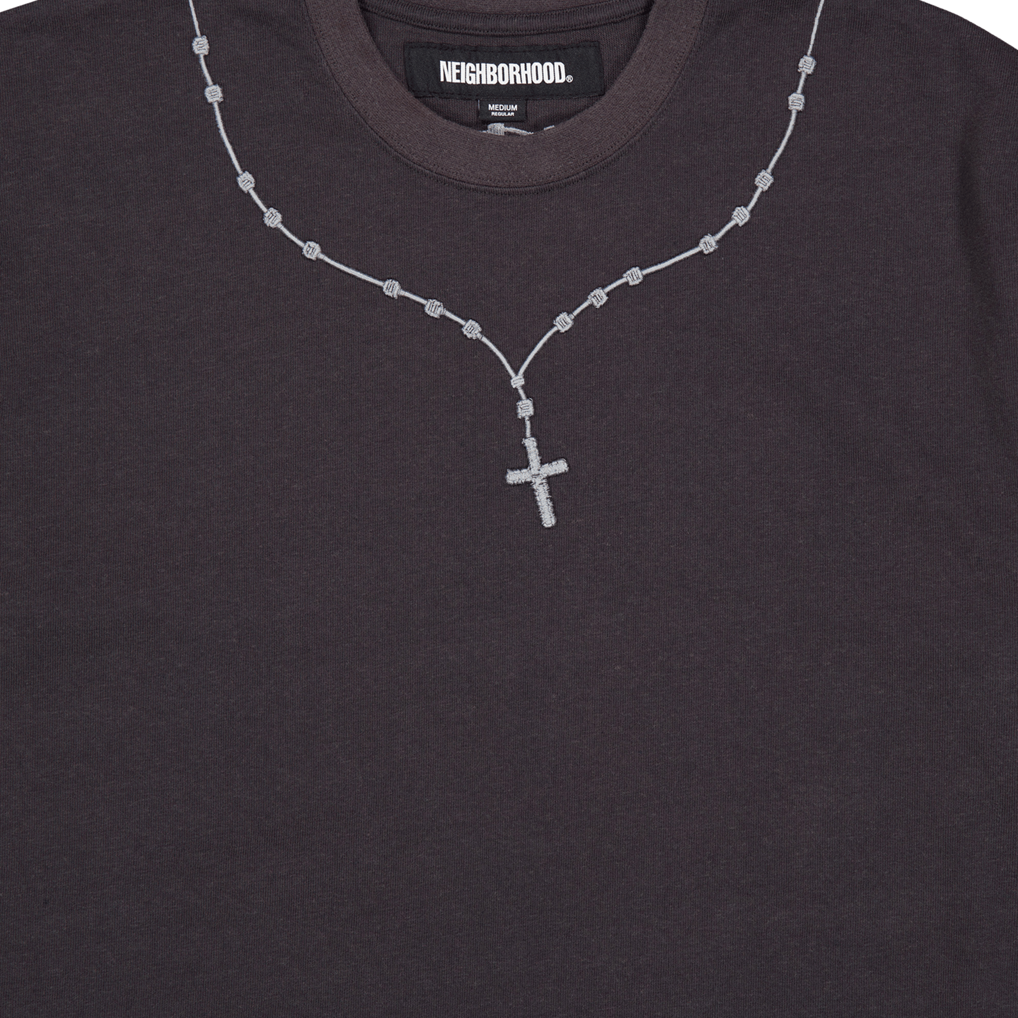 Cross Embroidery Crewneck Ss Black - Bild 3