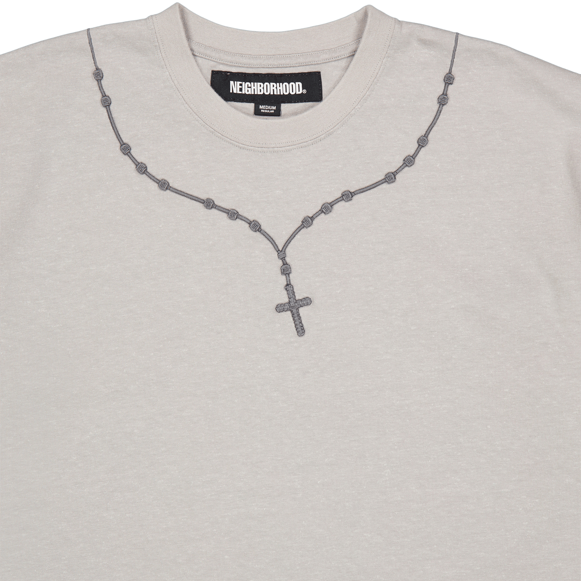 Cross Embroidery Crewneck Ss Gray - Bild 3