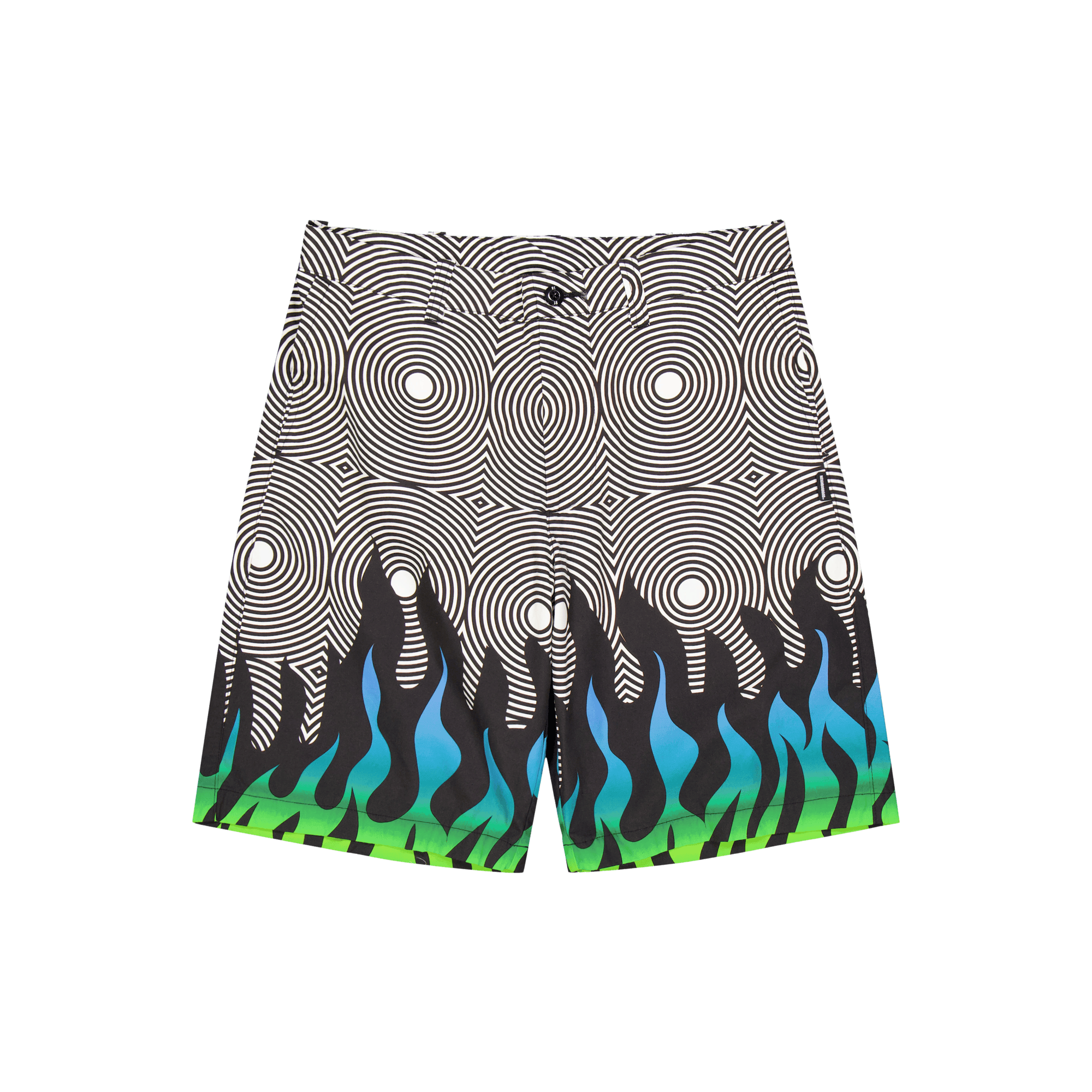 Nh X Dsc . Flamepattern Short  Black