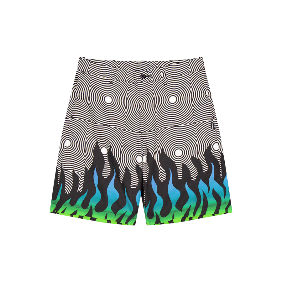 Nh X Dsc . Flamepattern Short Black