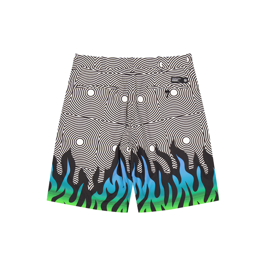 Nh X Dsc . Flamepattern Short Black - Bild 2