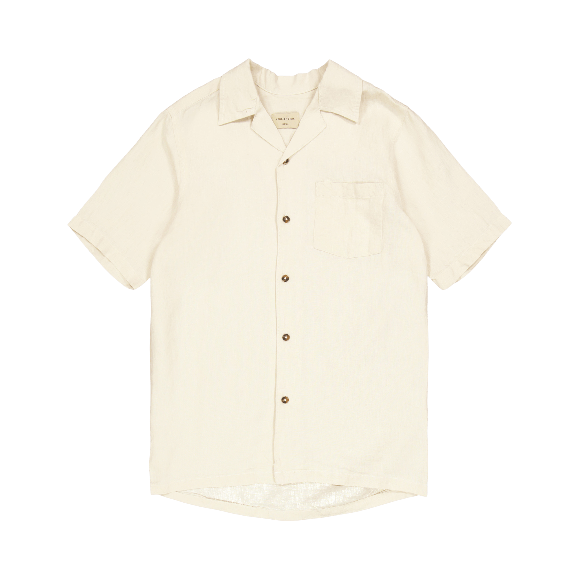 Linen Camp Shirt Ecru