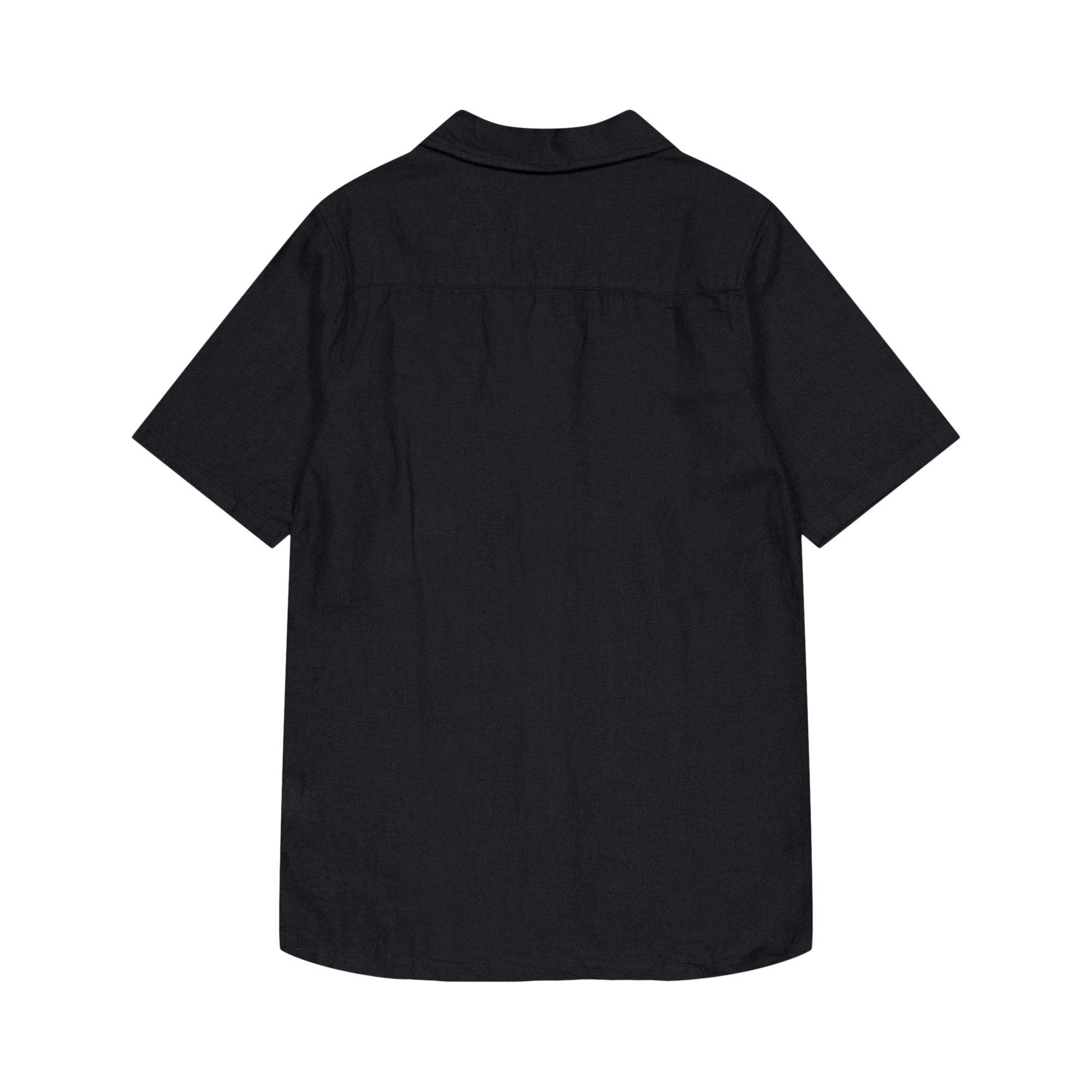 Linen Camp Shirt Black - Bild 2