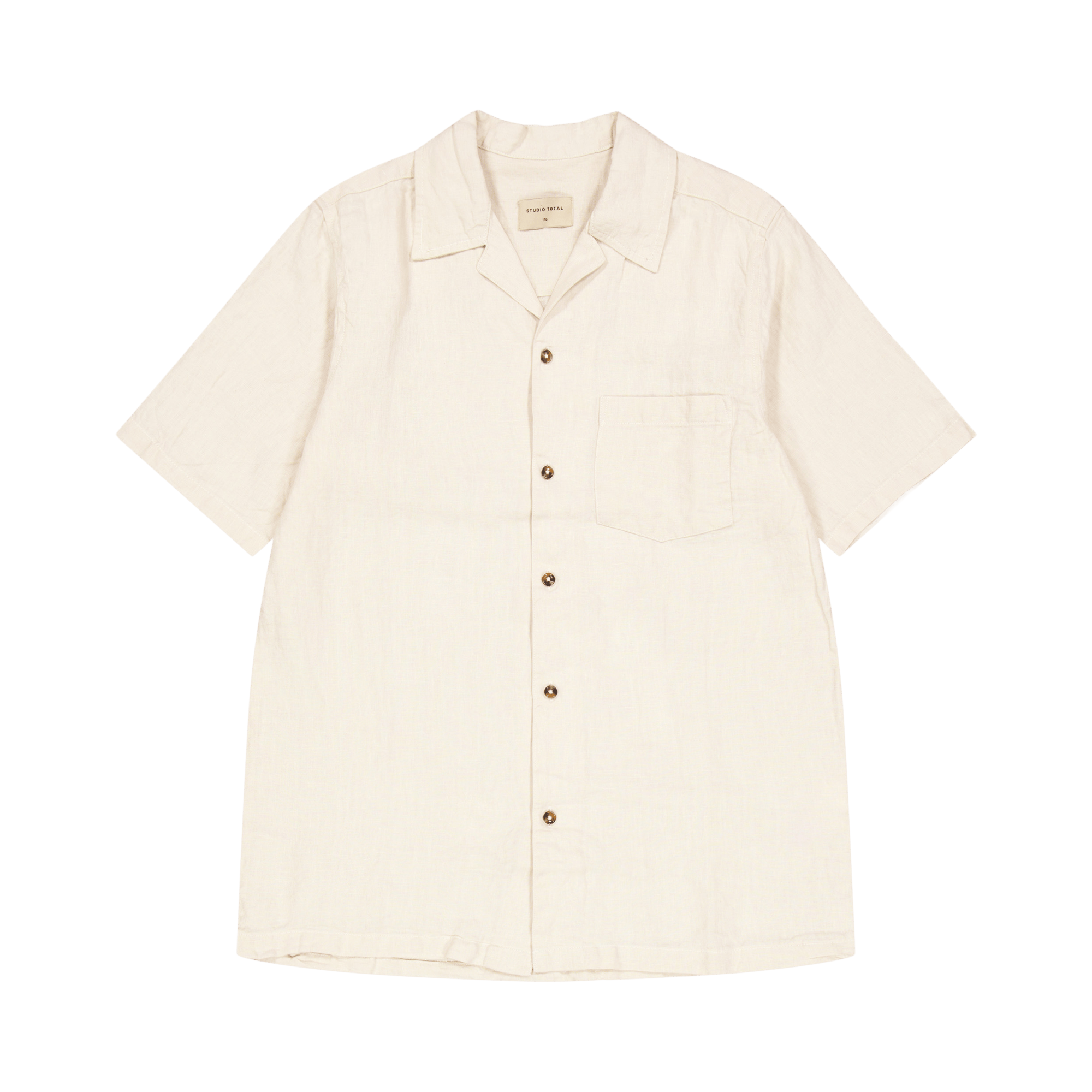 Linen Camp Shirt Ecru