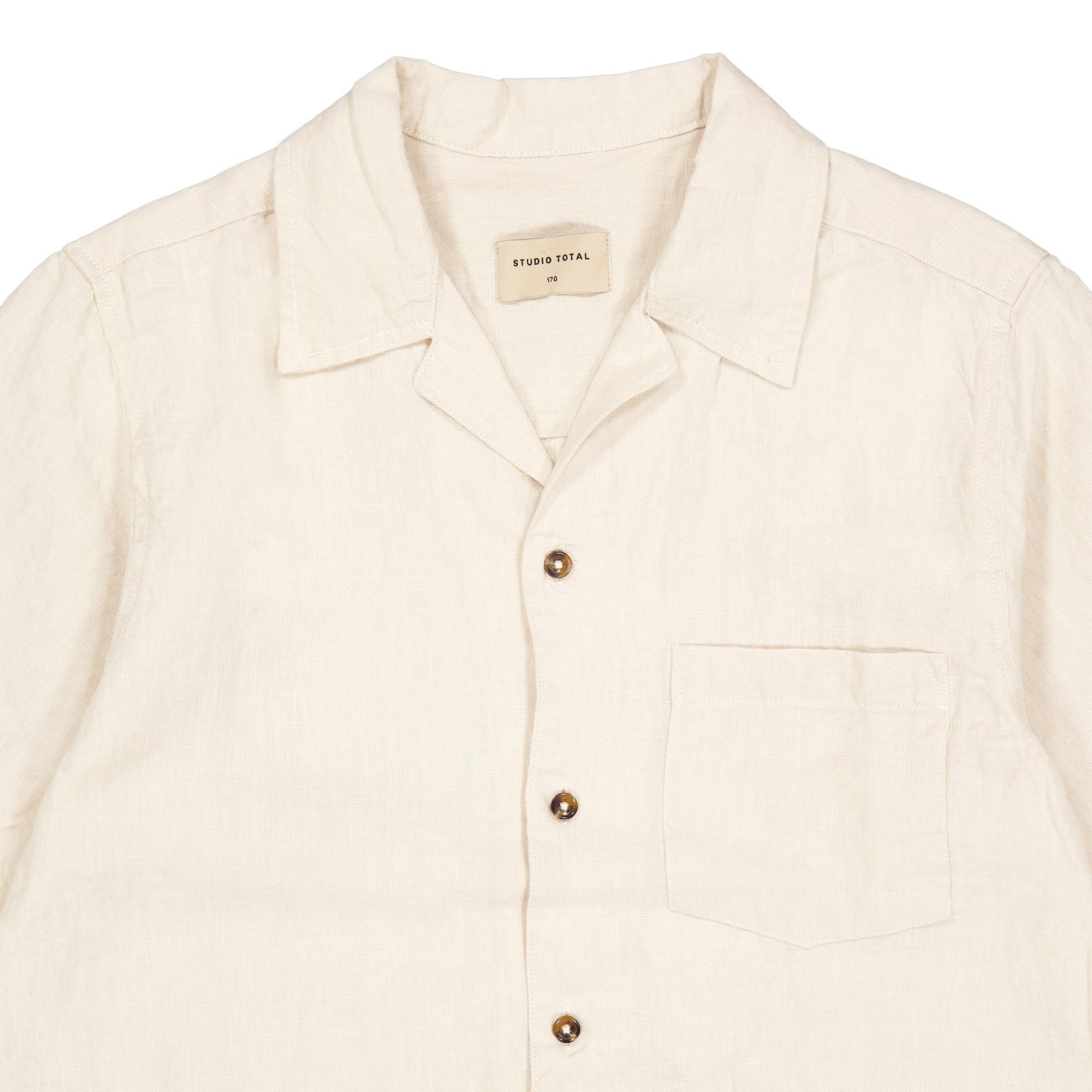 Linen Camp Shirt Ecru - Bild 3
