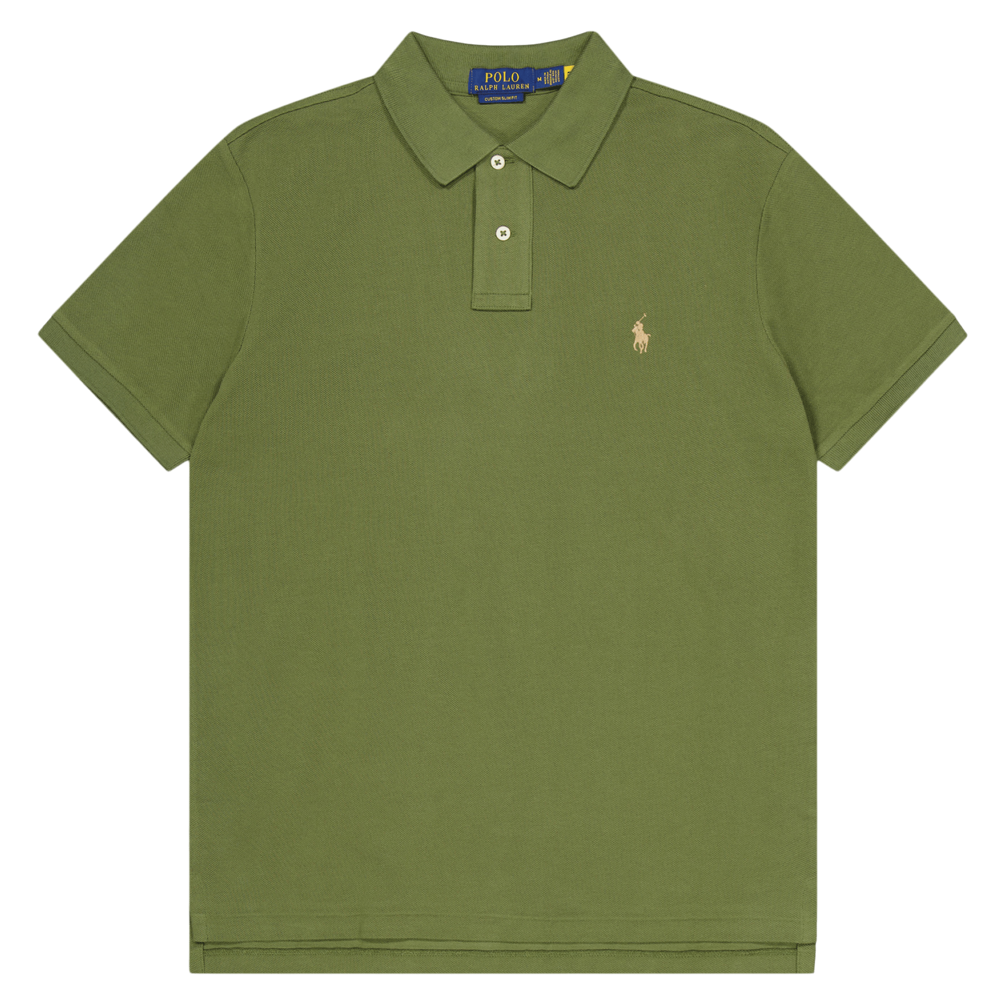 Custom Slim Fit Mesh Polo Shirt Dark Sage