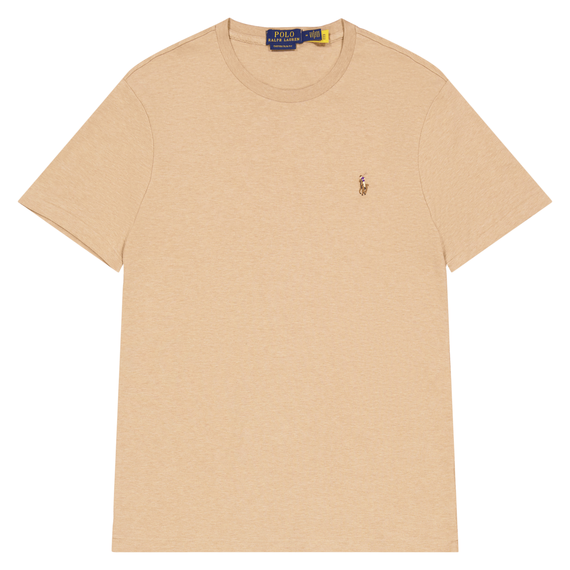 Custom Slim Fit Soft Cotton T-Shirt Classic Camel Heather