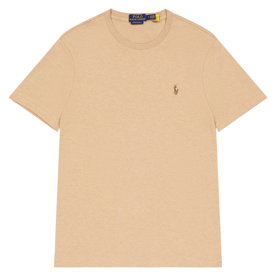 Custom Slim Fit Soft Cotton T-Shirt Classic Camel Heather
