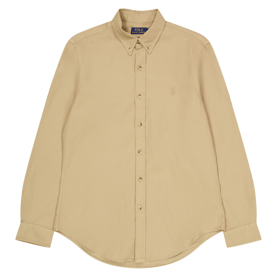 Slim Fit Dobby Shirt Surrey Tan