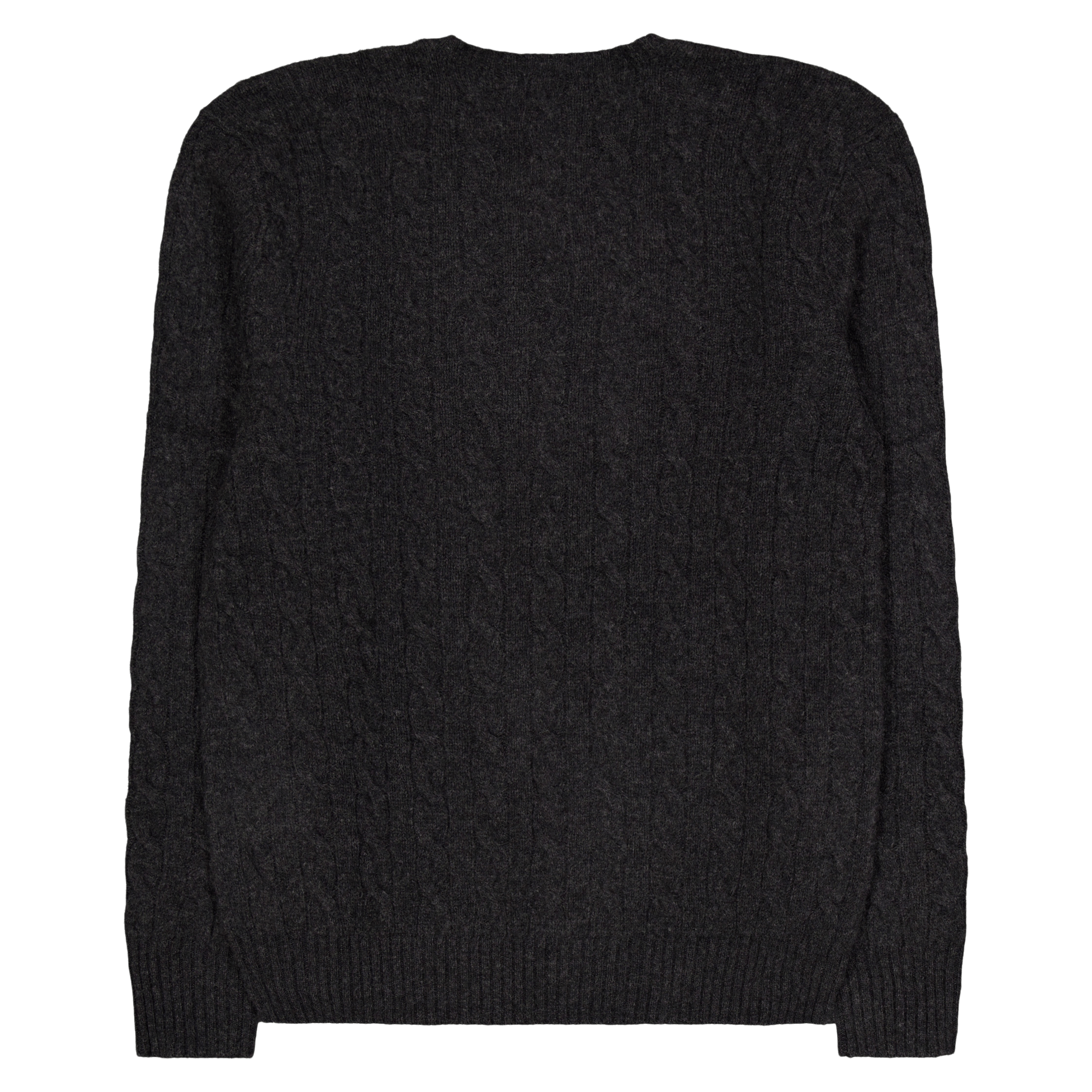 Cable-Knit Wool-Cashmere Sweater Dark Granite Hthr - Bild 2