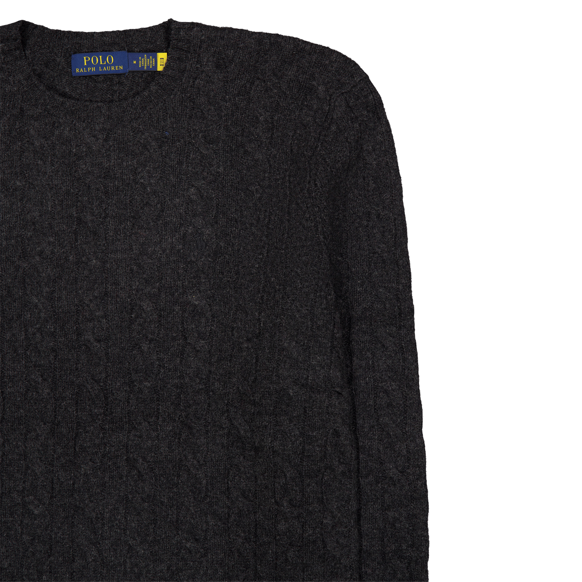 Cable-Knit Wool-Cashmere Sweater Dark Granite Hthr - Bild 3