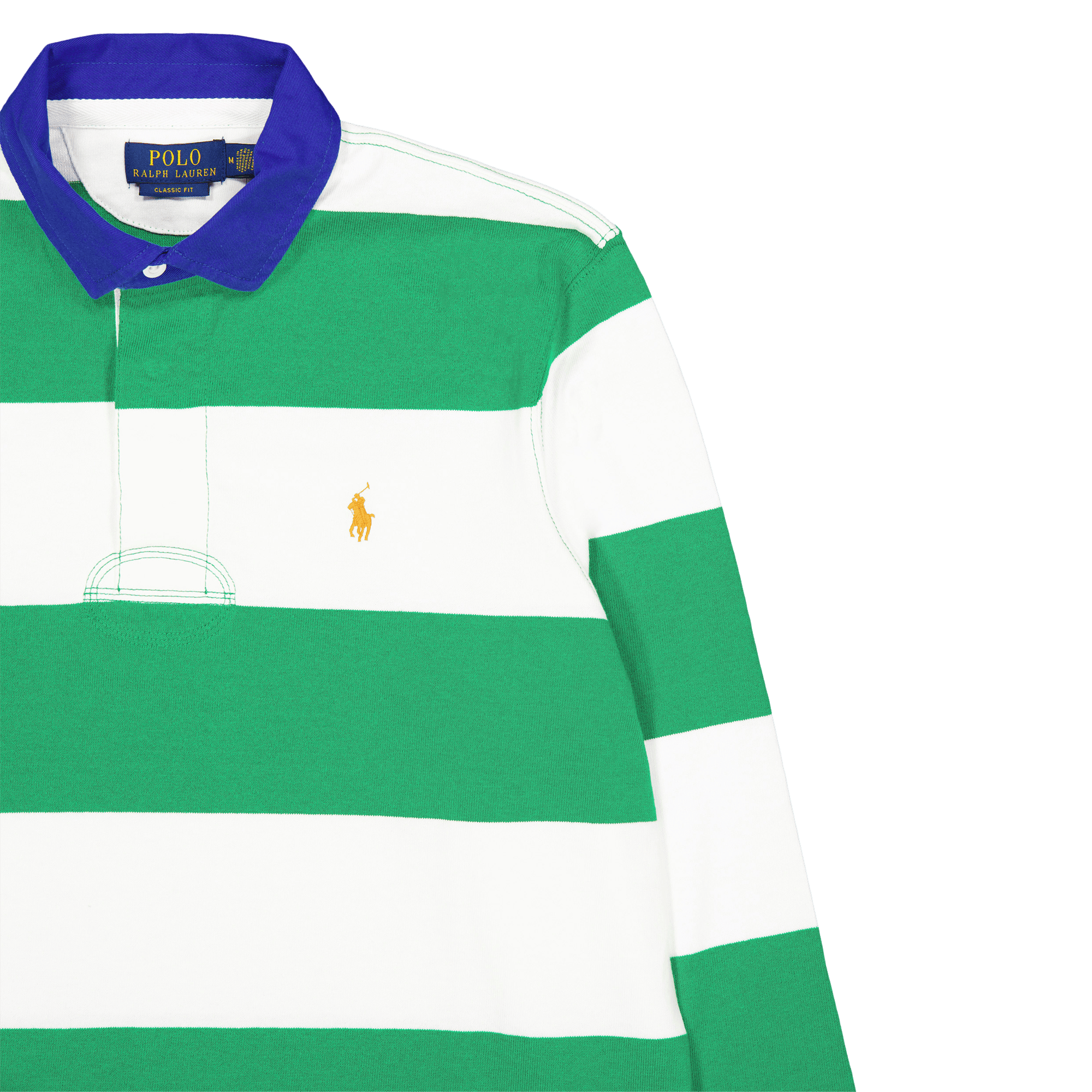 Classic Fit Striped Jersey Rugby Shirt Stem / White - Bild 3