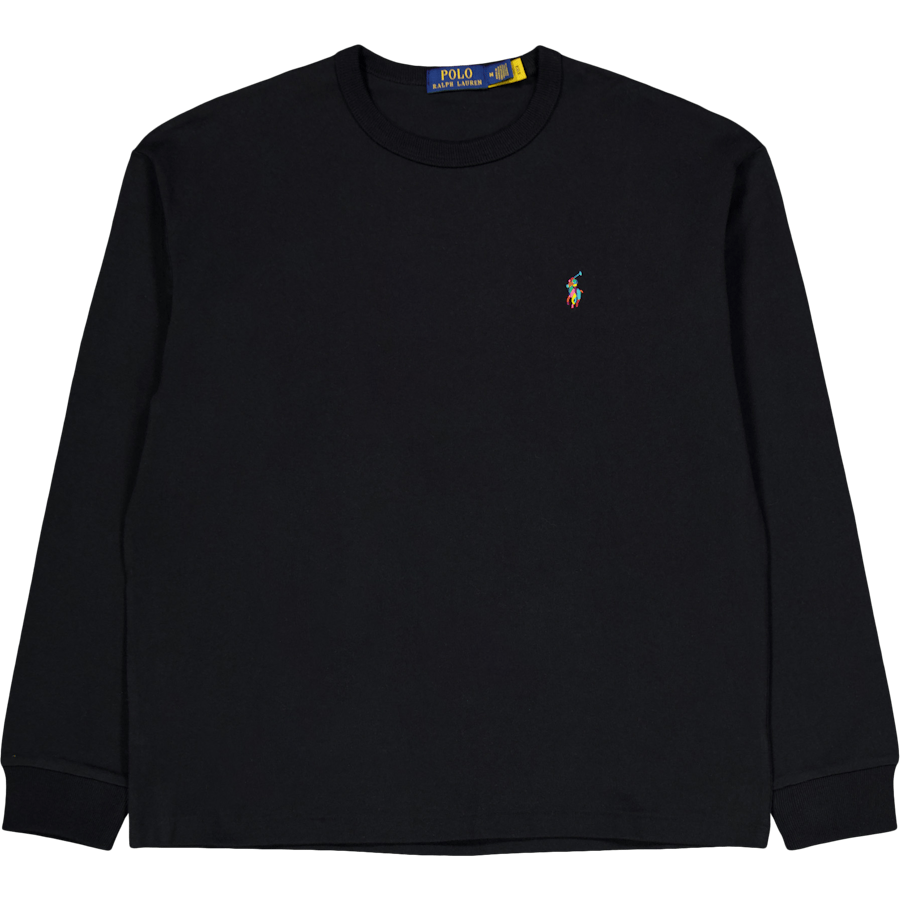 Relaxed Fit Big Pony Jersey T-Shirt Polo Black