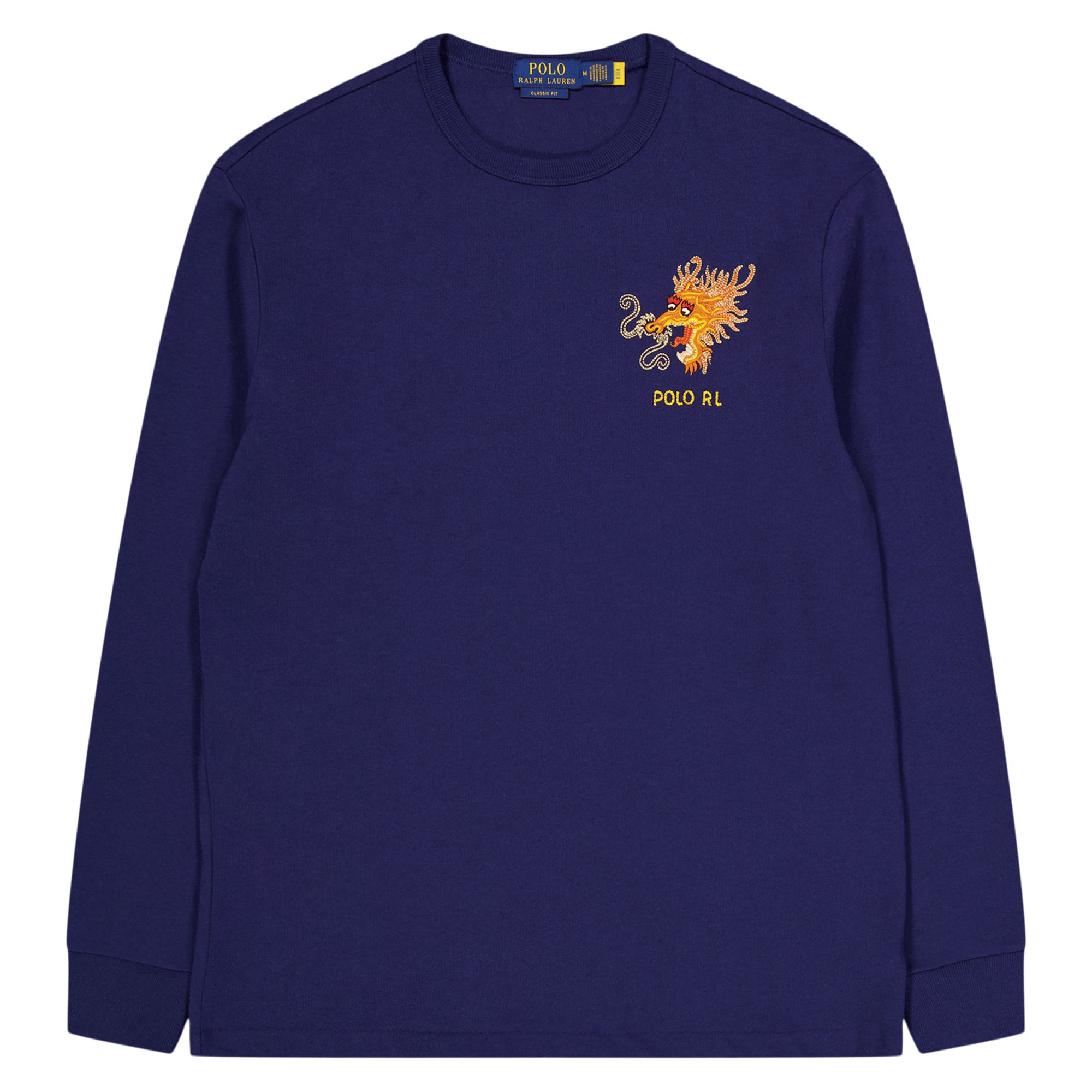 Lunar New Year Dragon Jersey T-Shirt Dark Cobalt