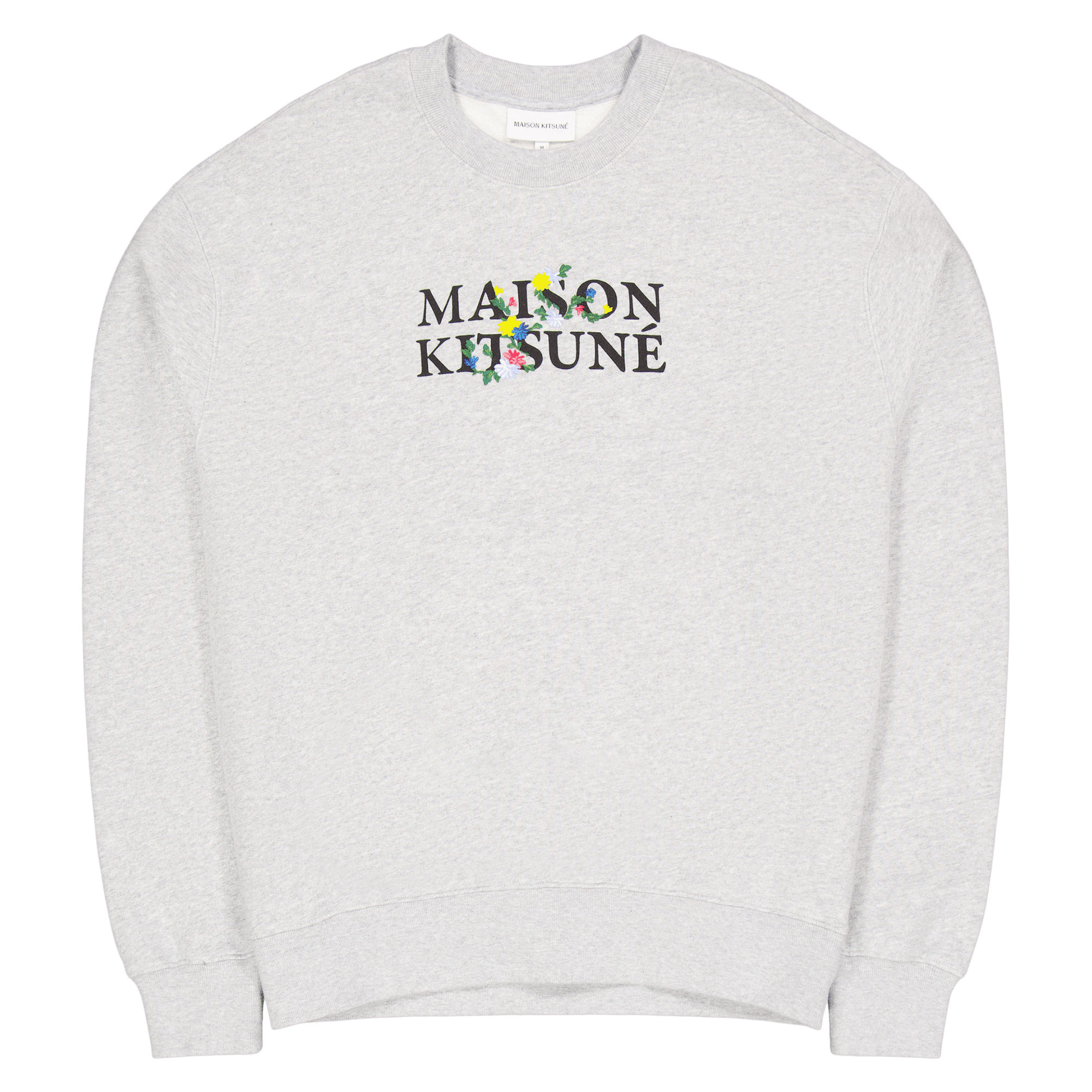 Maison Kitsune Flowers Comfort Grey Melange