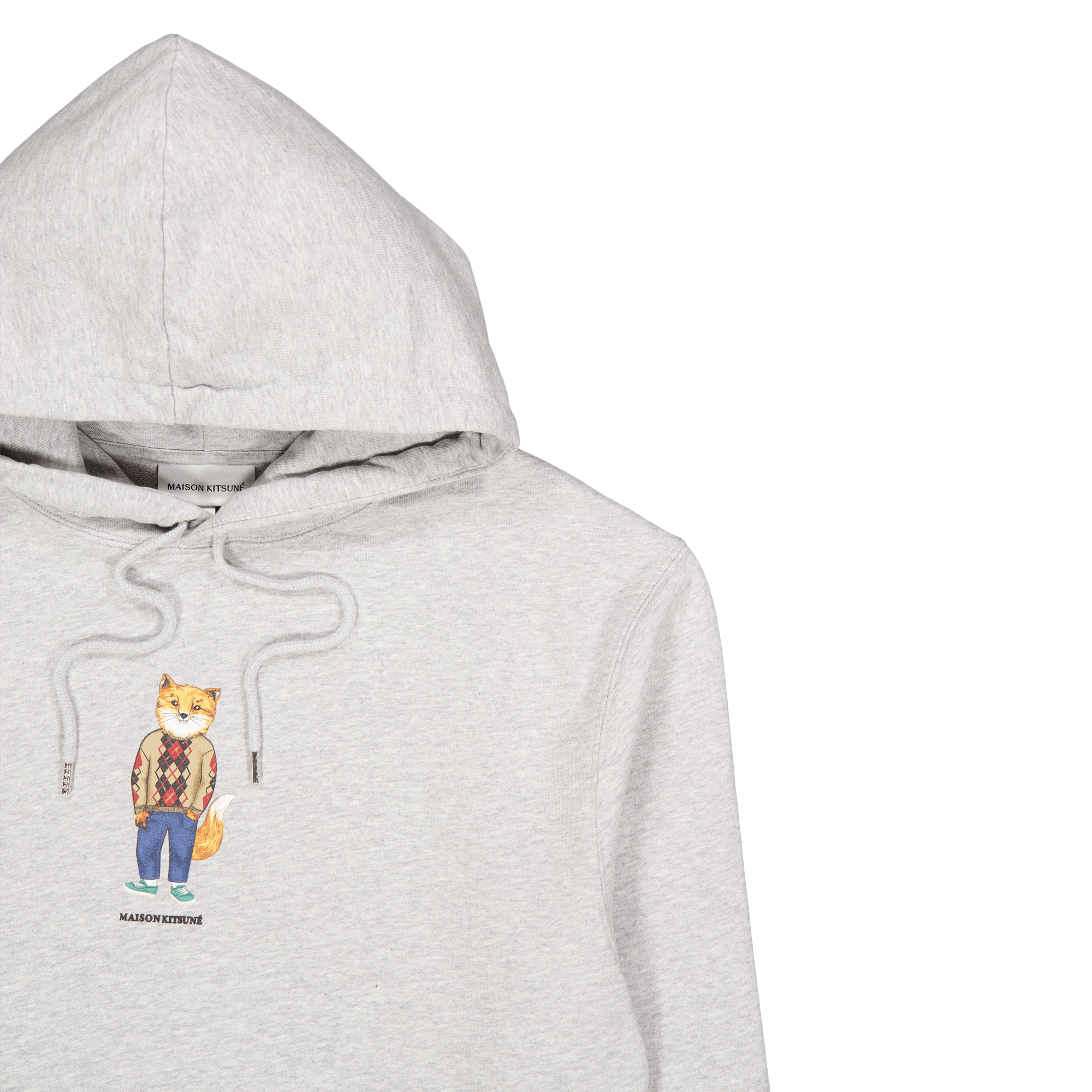 Dressed Fox Regular Hoodie Lig Grey Melange - Bild 3