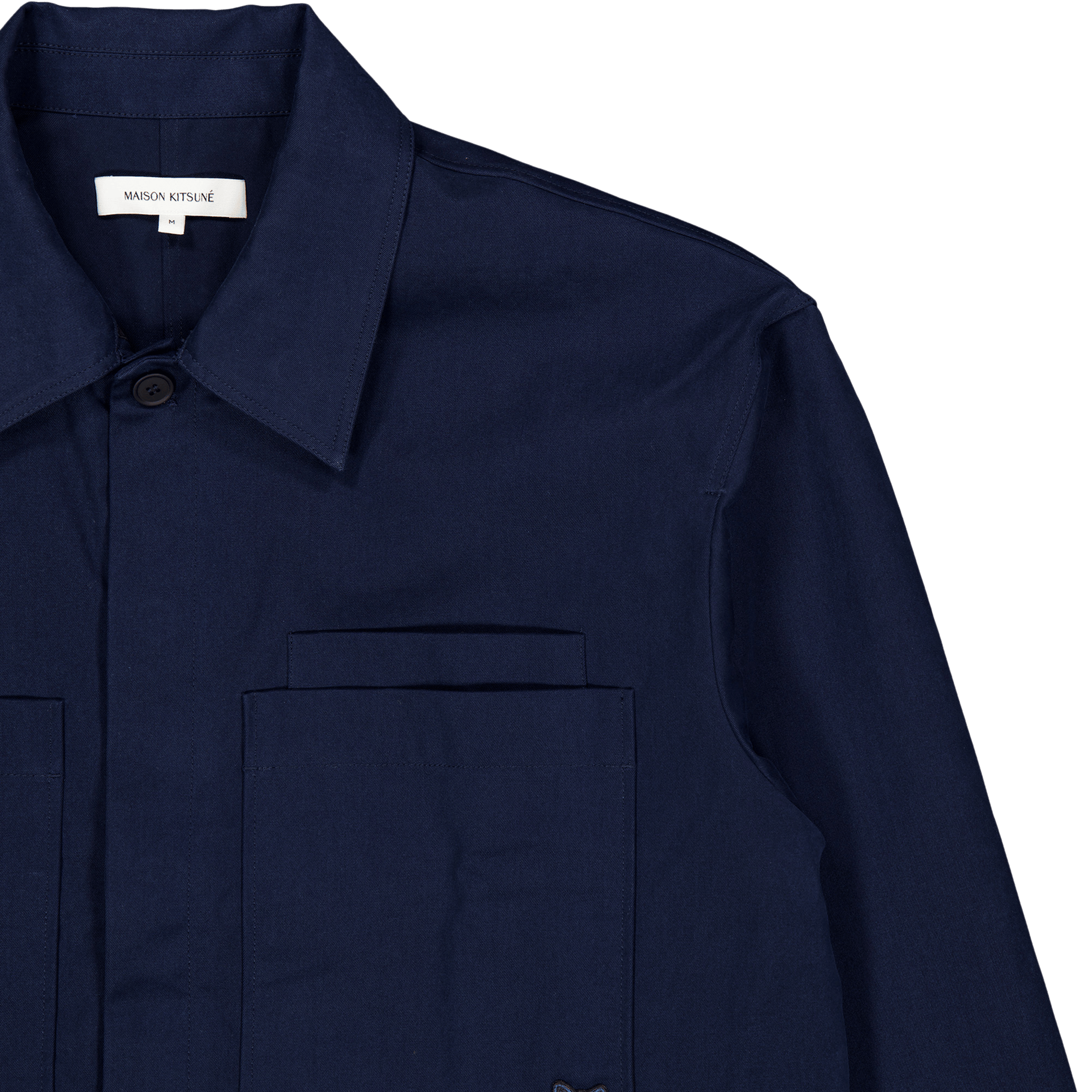 Overshirt With Tonal Fox Head  Ink Blue - Bild 3