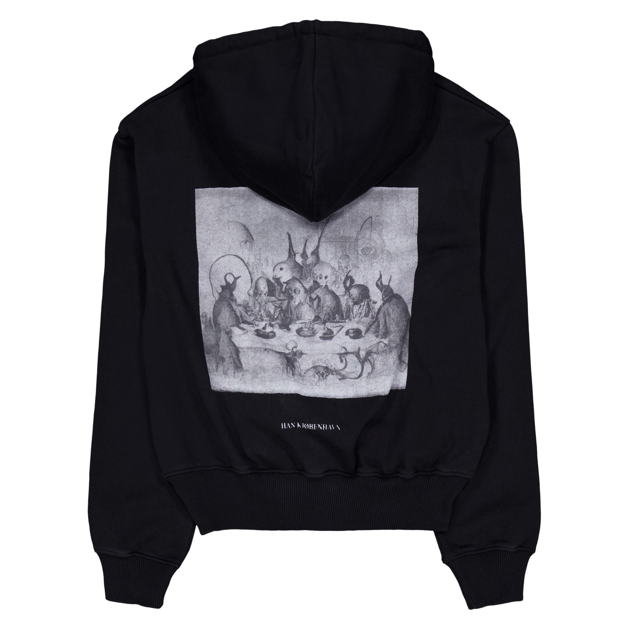 Supper Cropped Relaxed Hoodie Black - Bild 2