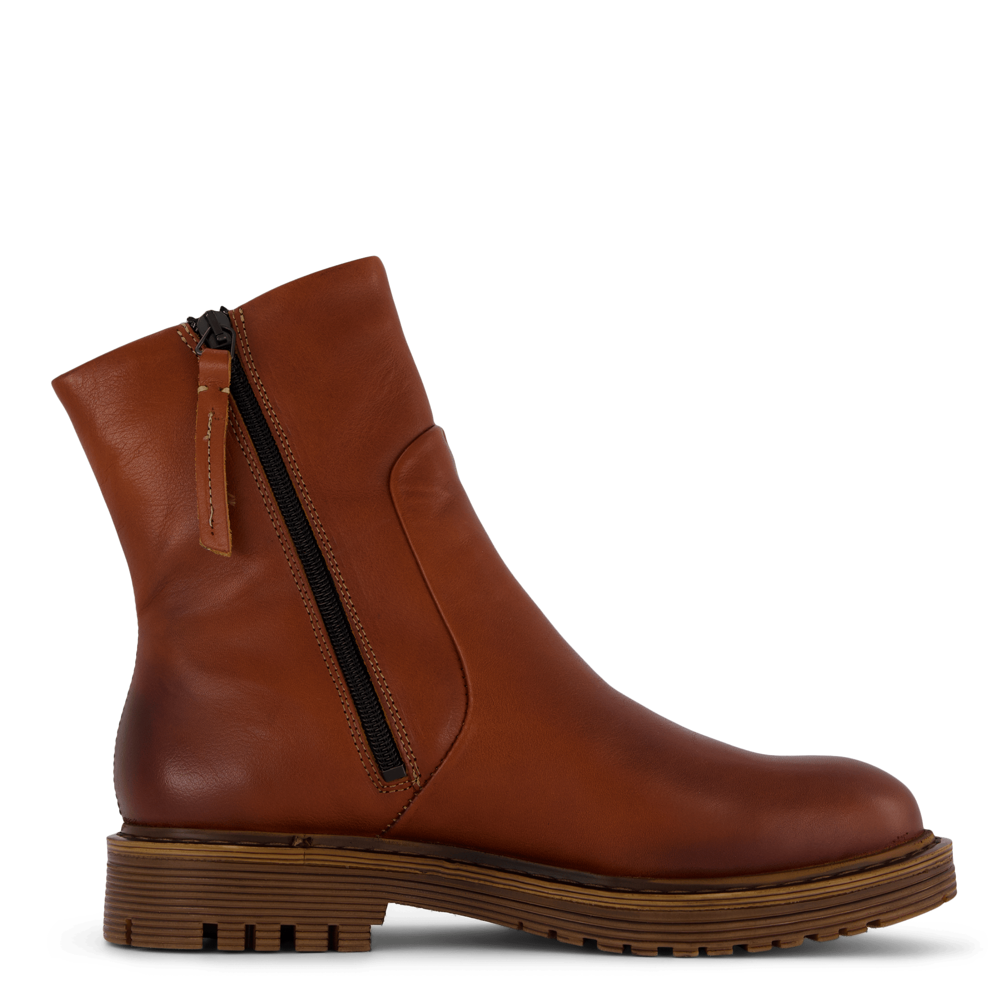 Solid W Leather Shoe Cognac - Bild 3