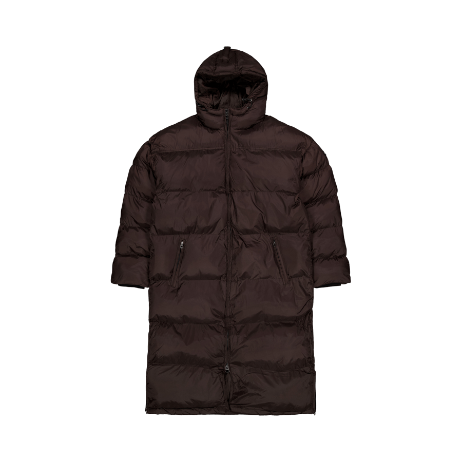 Doudoune Hood Extra Long Schot Dark Brown
