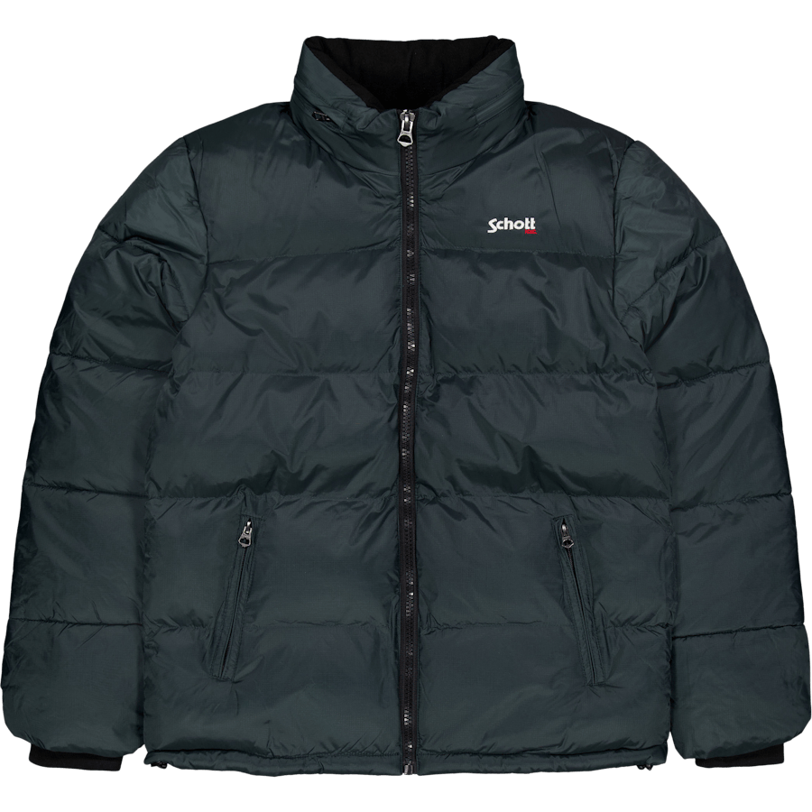 Jacket Zippe Col Haut Broderie Forest