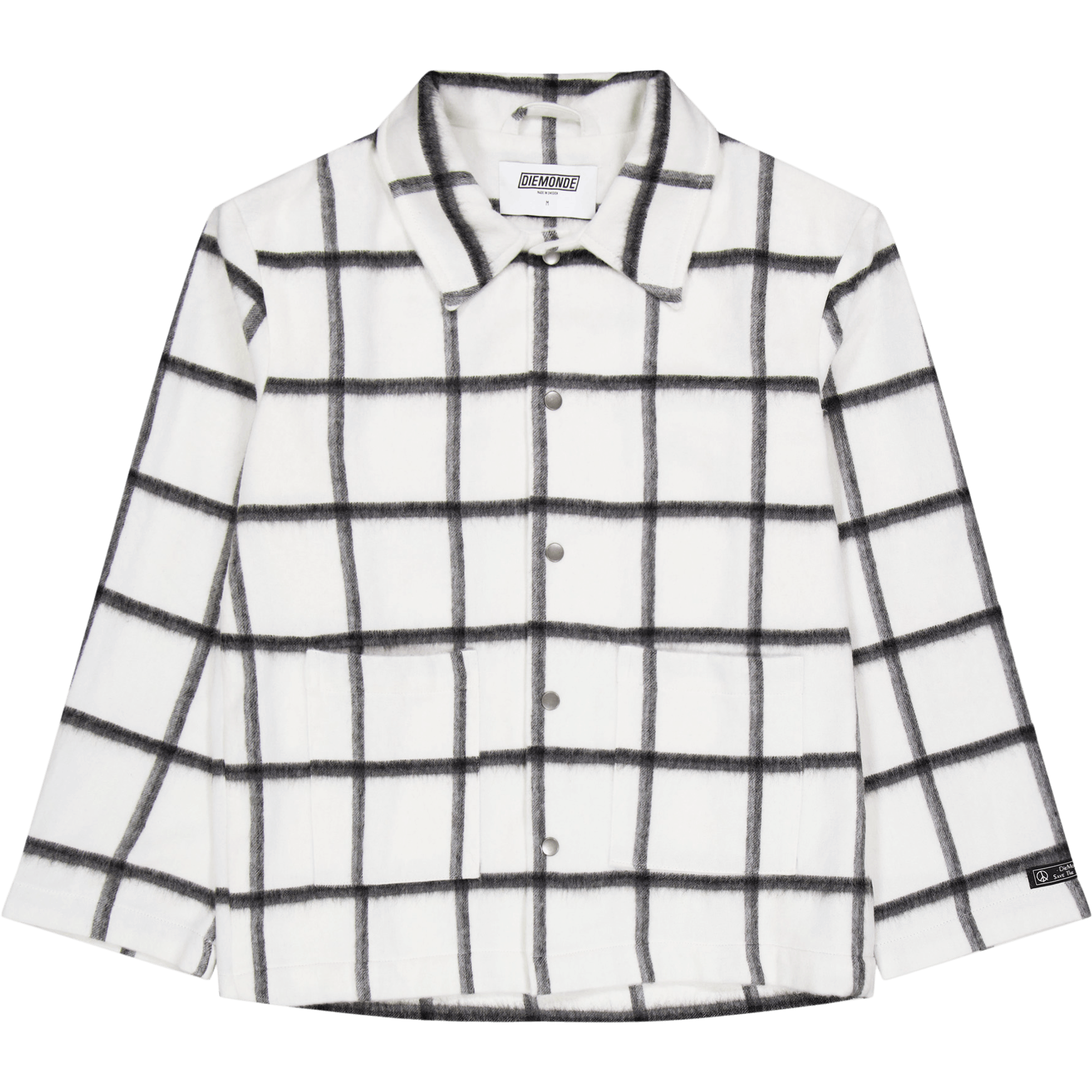 Bafaka Plaid - Jacket White Chekpattern, Male, Vêtements, vestes, Blanc, XL