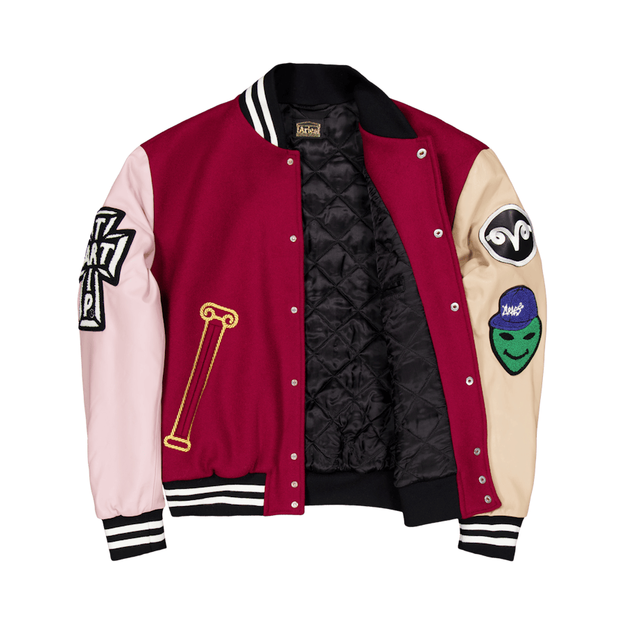 Varsity Jacket Burgundy - Bild 4