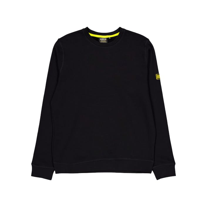 Barbour B.intl Racer Badge Swt Bk11, Male, Apparels, hoodies and sweatshirts, Black, M