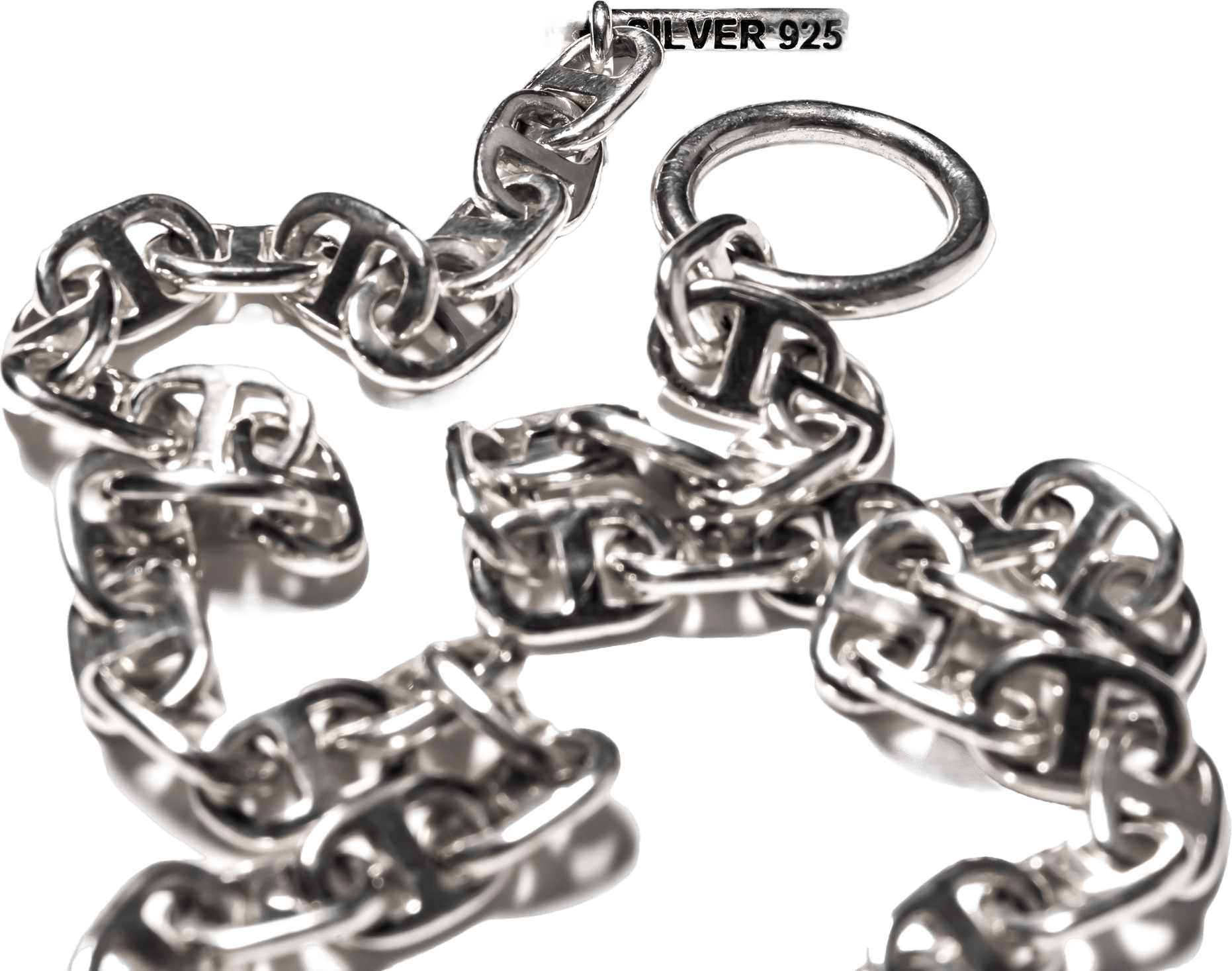 Chain Link Necklace 7mm Silver 925 - Bild 2