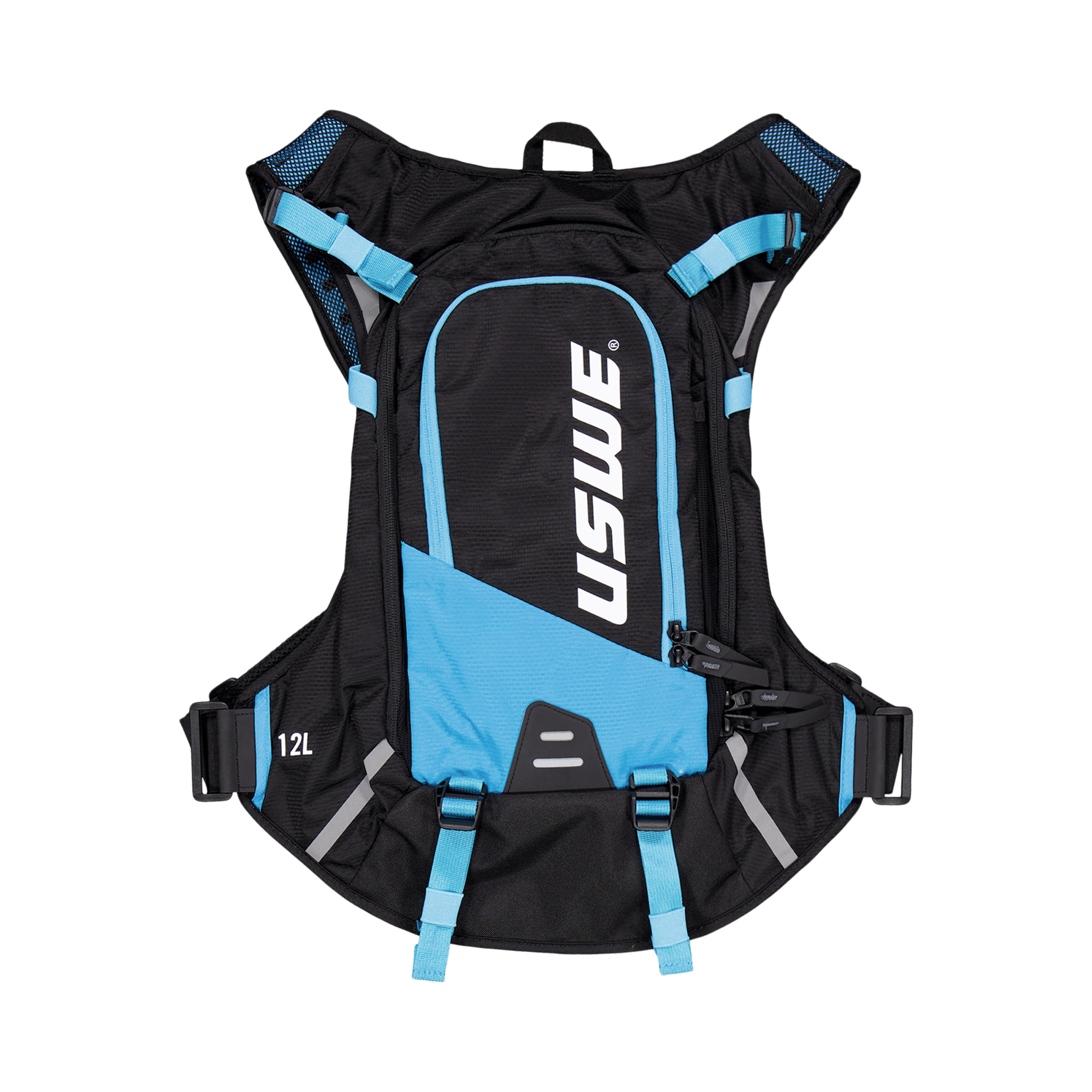 Mtb Hydro 12l Hydration Pack Black/horizon Blue, Unisex, Equipment, bags & backpacks, Cycling, Multi color, ONESIZE