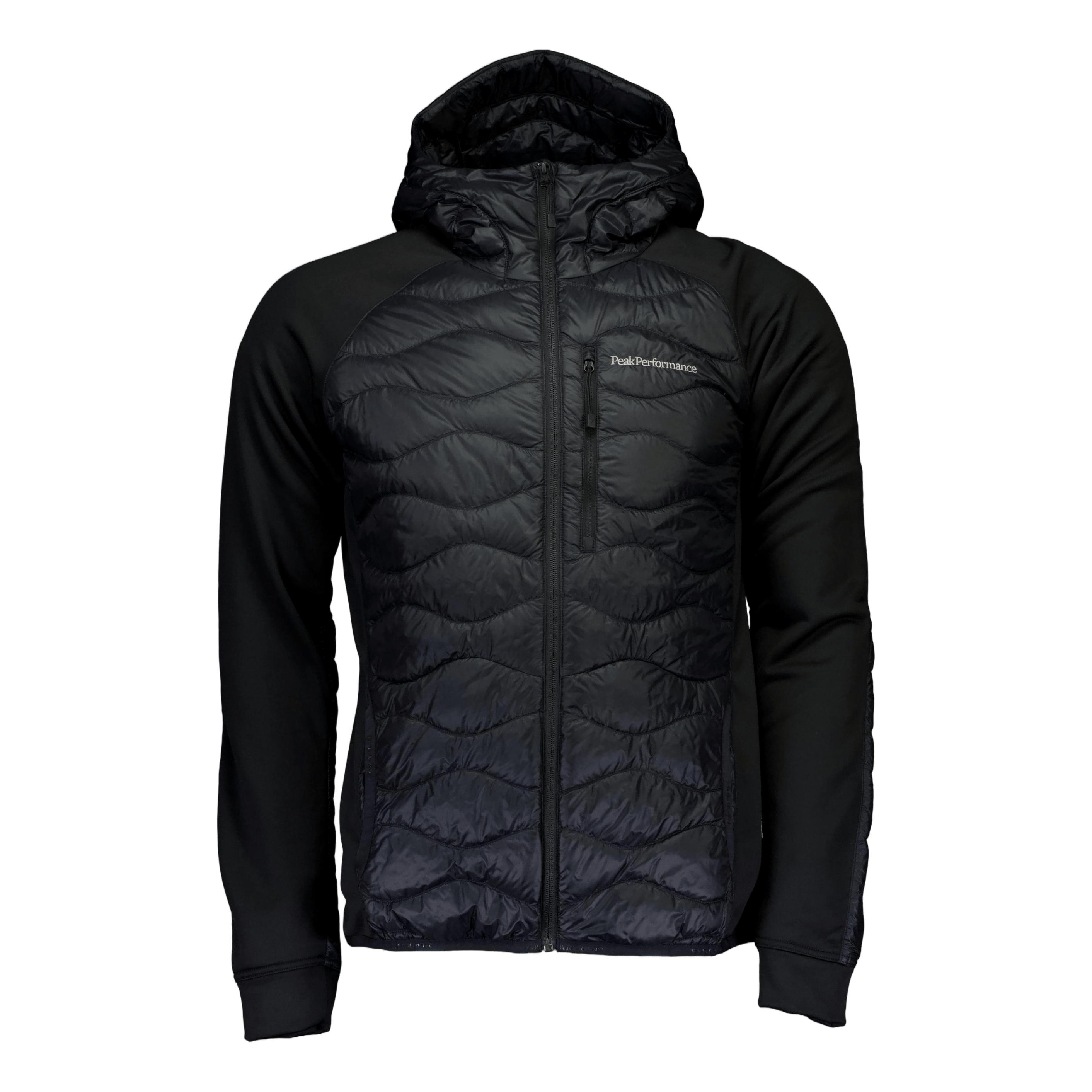 M HELIUM DOWN HYBRID HOOD JACKET BLACK, Male, Apparels, jackets, Black, S
