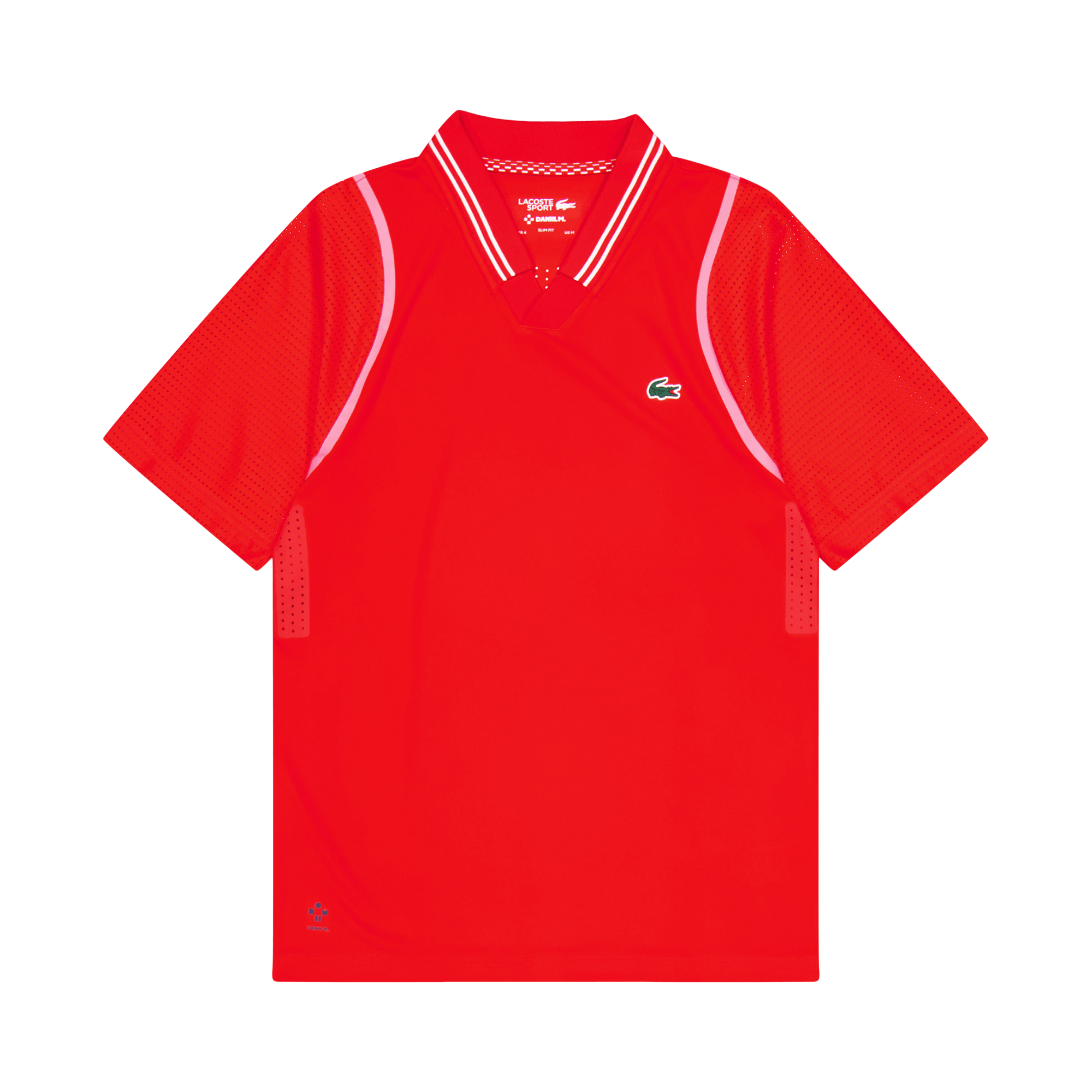 Lacoste Polo Corrida, Male, Odevy, Tričko, Padel, Červená, L