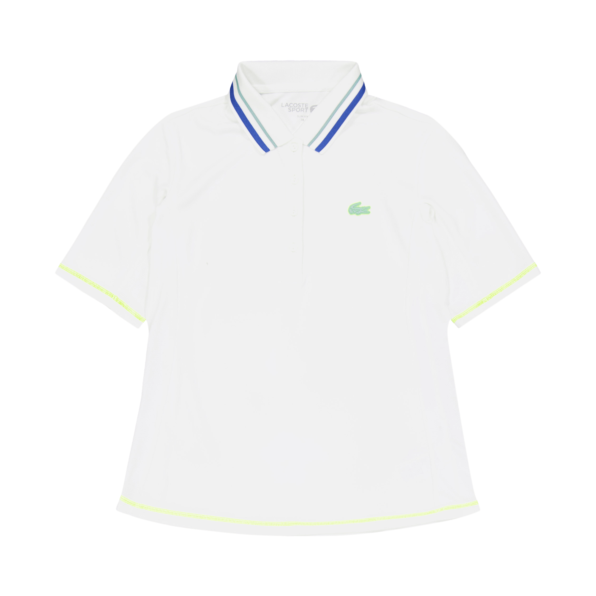 Lacoste Polo Flour, Female, Odevy, Tričko, Padel, Biely, 38