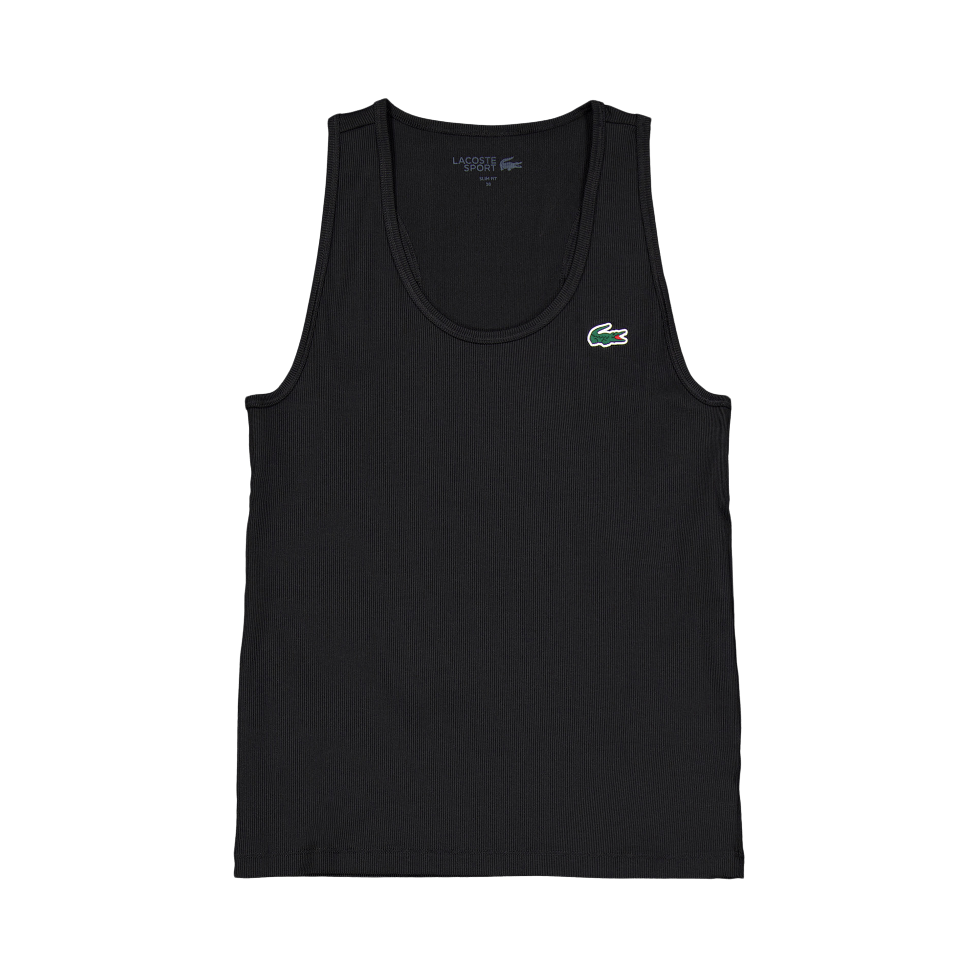 Lacoste Tank Tops Black, Female, Kleding, Tops, Padel, Zwart, 42