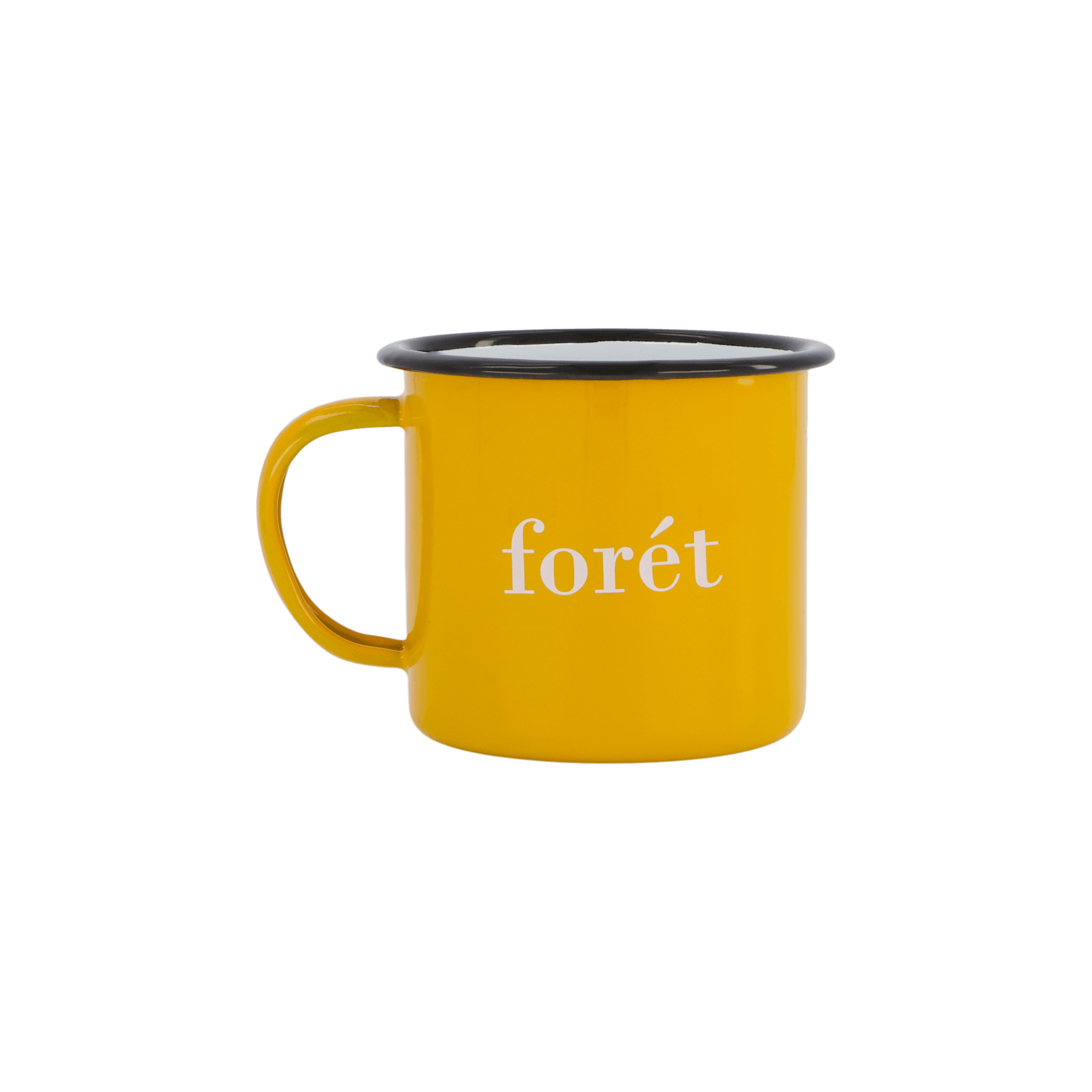 Bean Enamel Mug Yellow, Unisex, Ekwipunek, Akcesoria, Żółty, ONESIZE