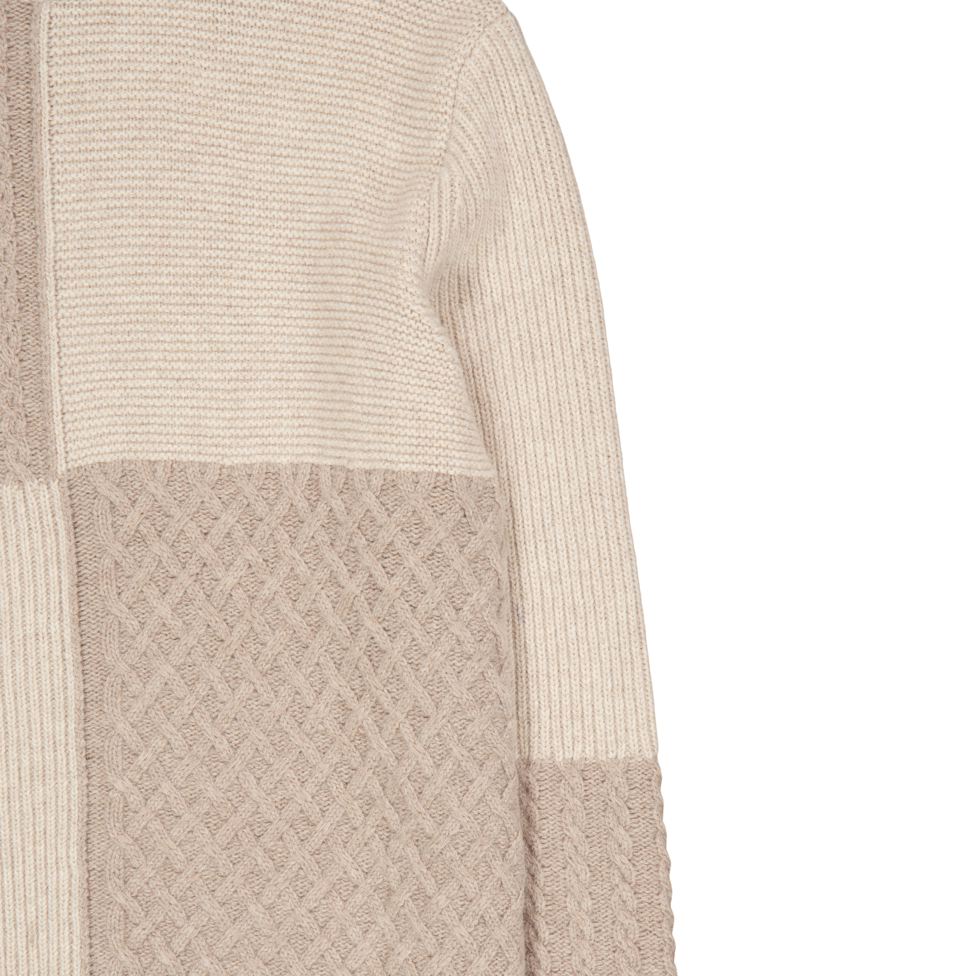 Walnut Patchwork Knit Khaki - Bild 3