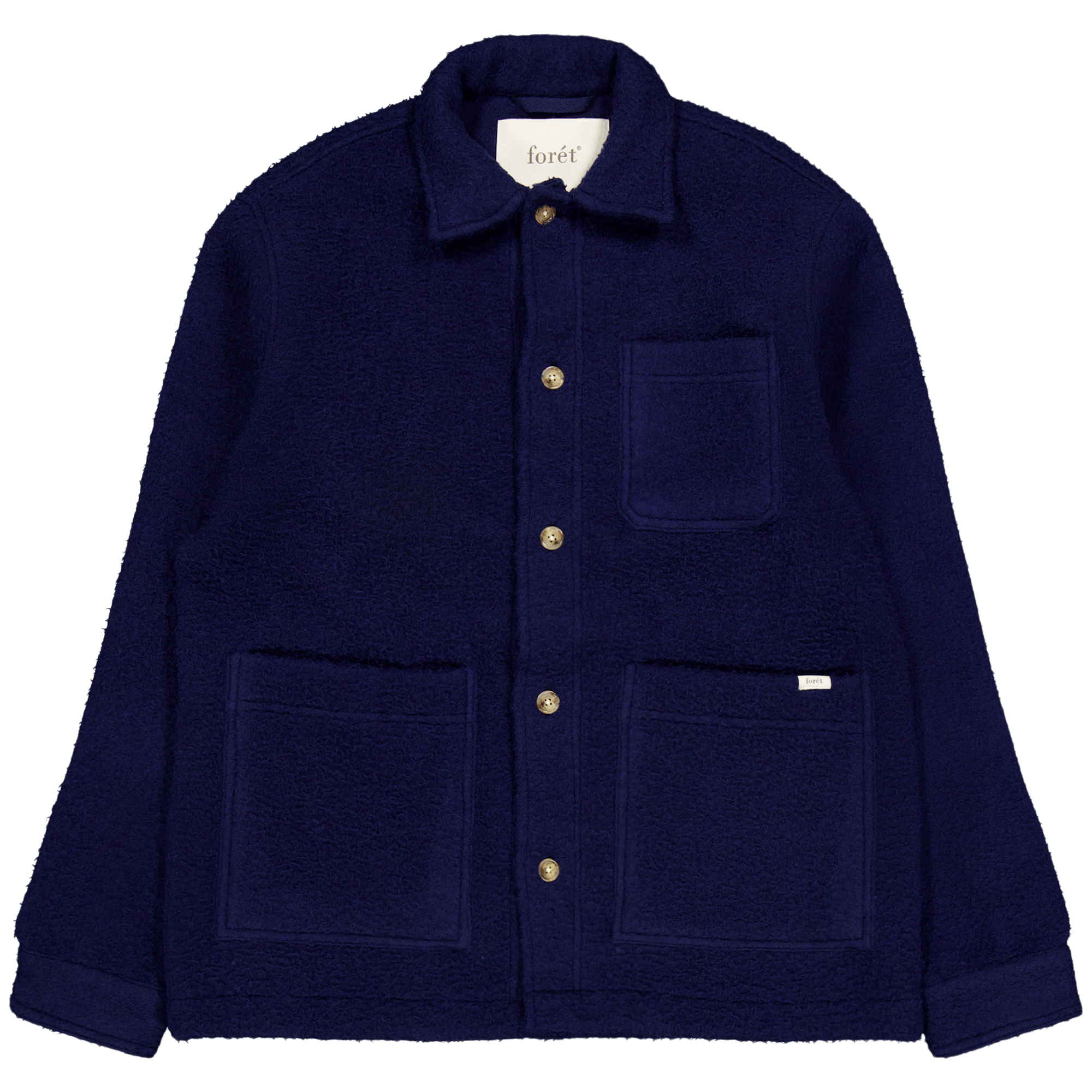 Stay Wool Overshirt Navy, Male, Aparelhos, jaquetas, Azul, M