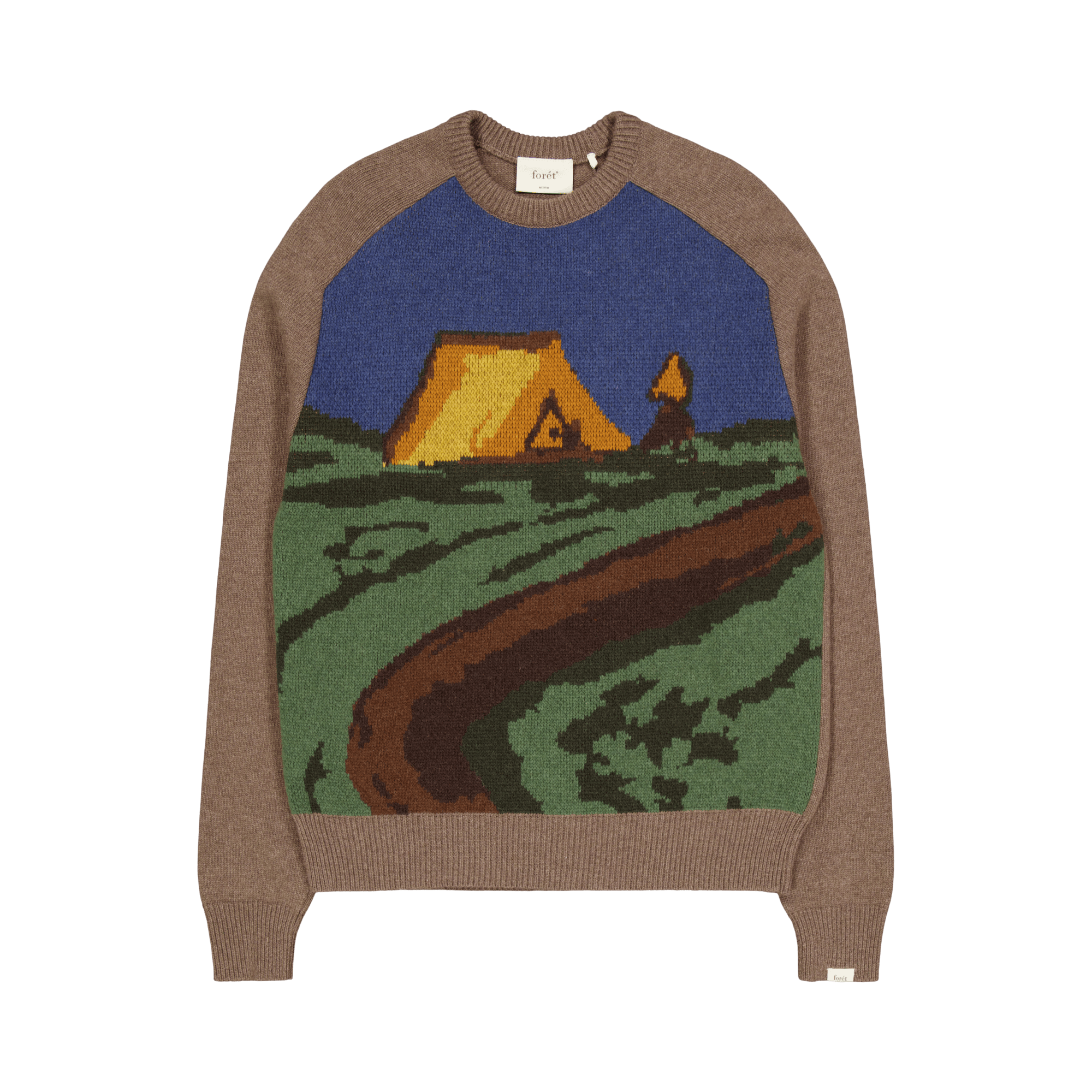 Camp Jacquard Knit Khaki