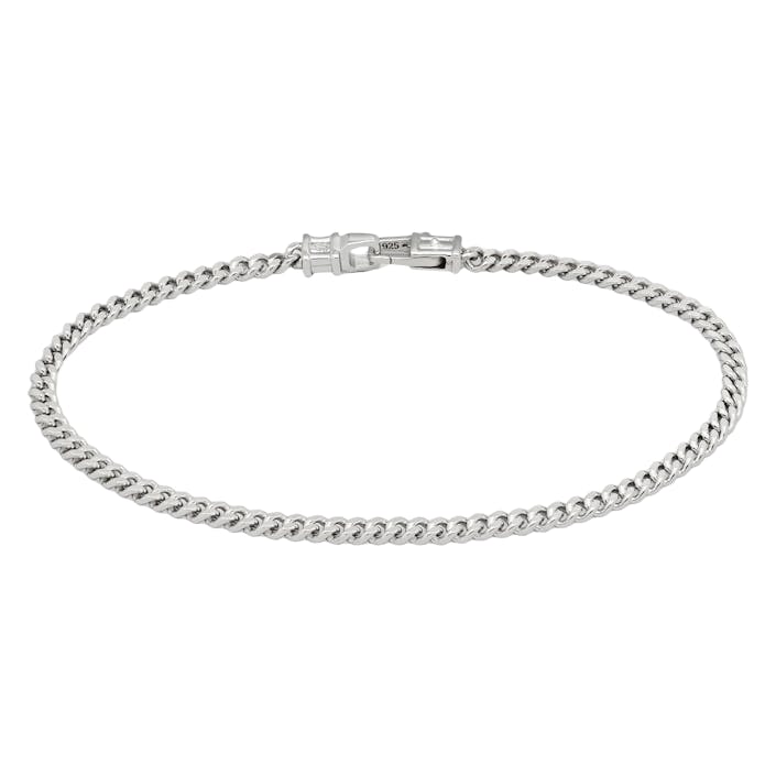 Curb Bracelet M Silver, Unisex, Ekwipunek, Akcesoria, Srebro, 7"