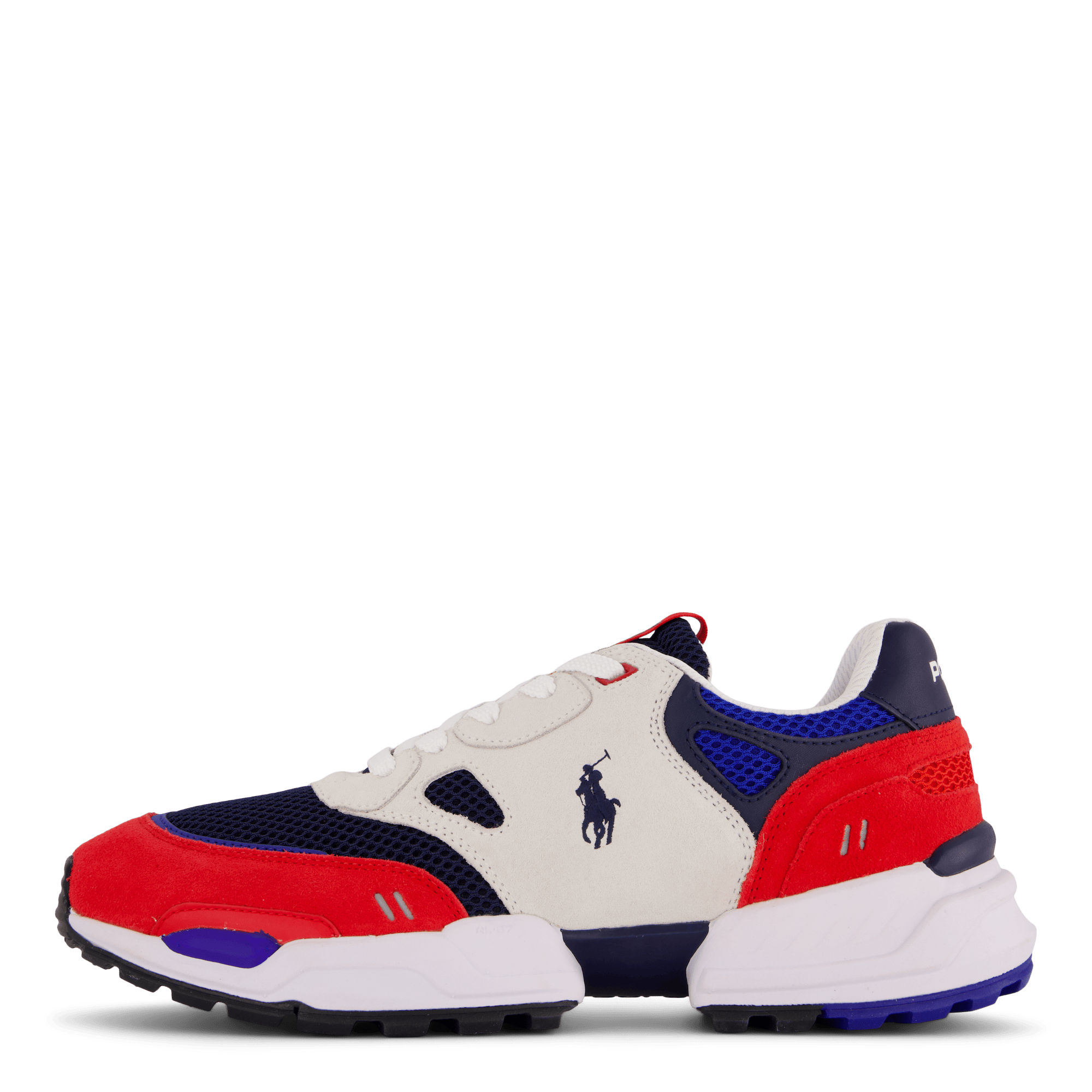 Polo Ralph Lauren Polo Jogger White / Red / Royal, Unisex, Zapatos, Zapatillas, Zapatillas, Blanco, EU 43
