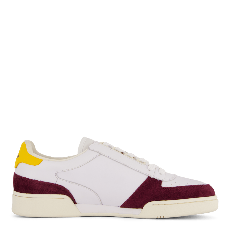 Court Leather-Suede Sneaker White / Wine / Gold - Bild 3