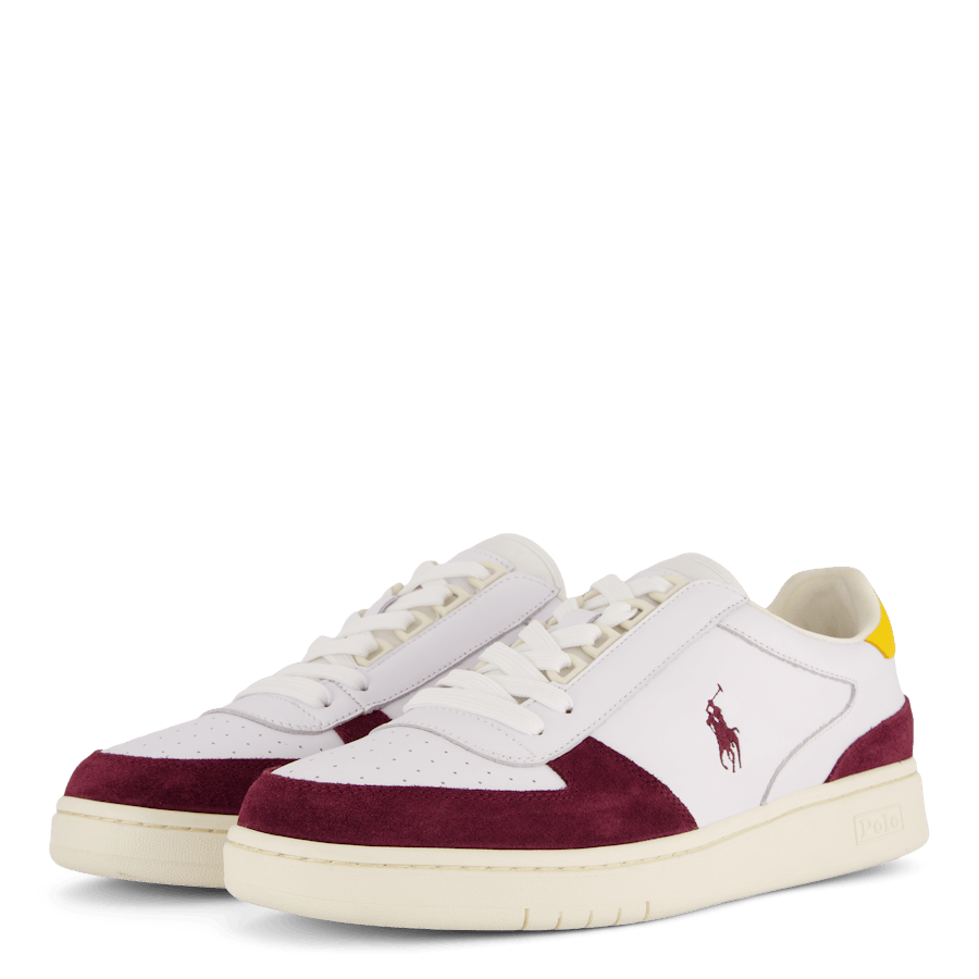 Court Leather-Suede Sneaker White / Wine / Gold - Bild 5