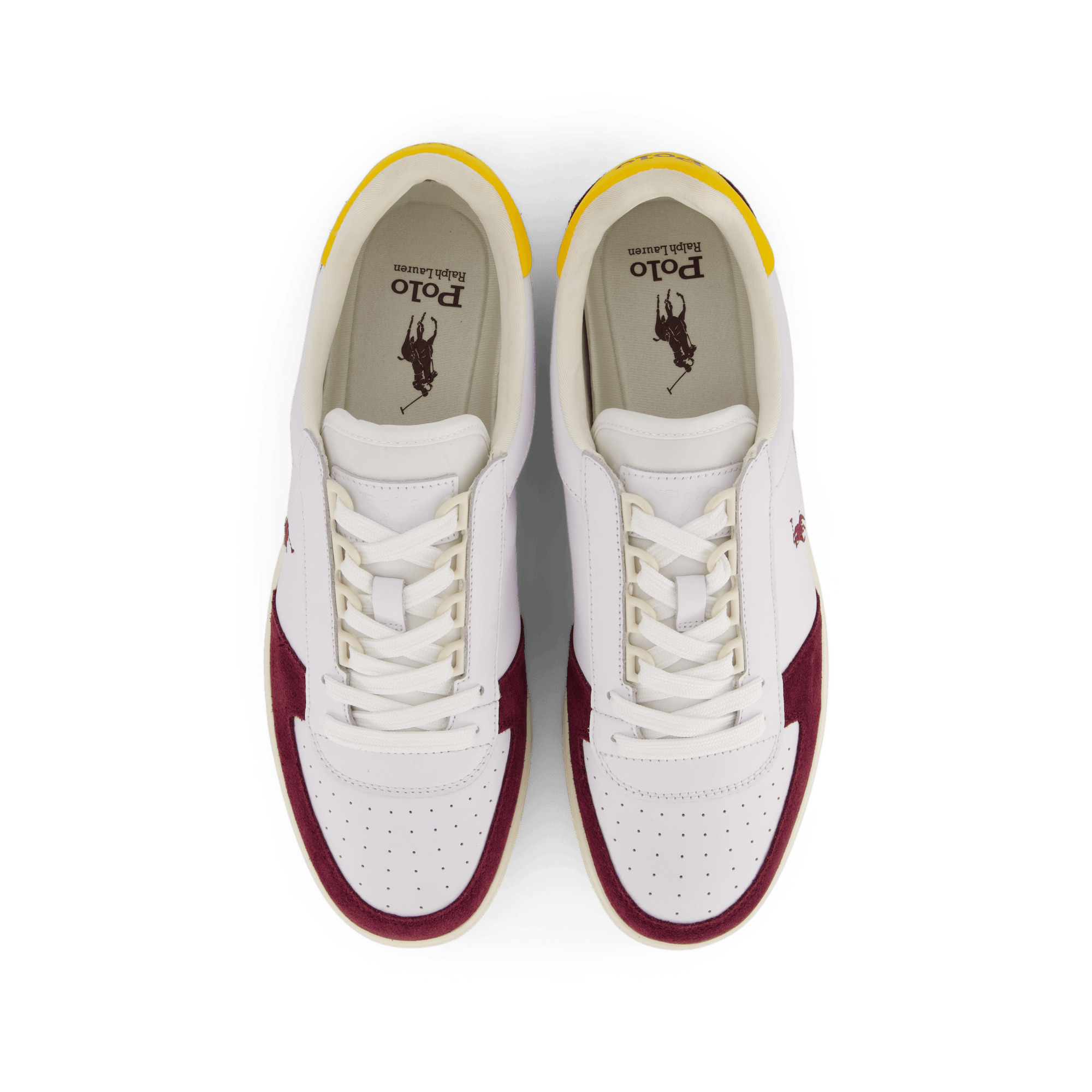 Court Leather-Suede Sneaker White / Wine / Gold - Bild 6
