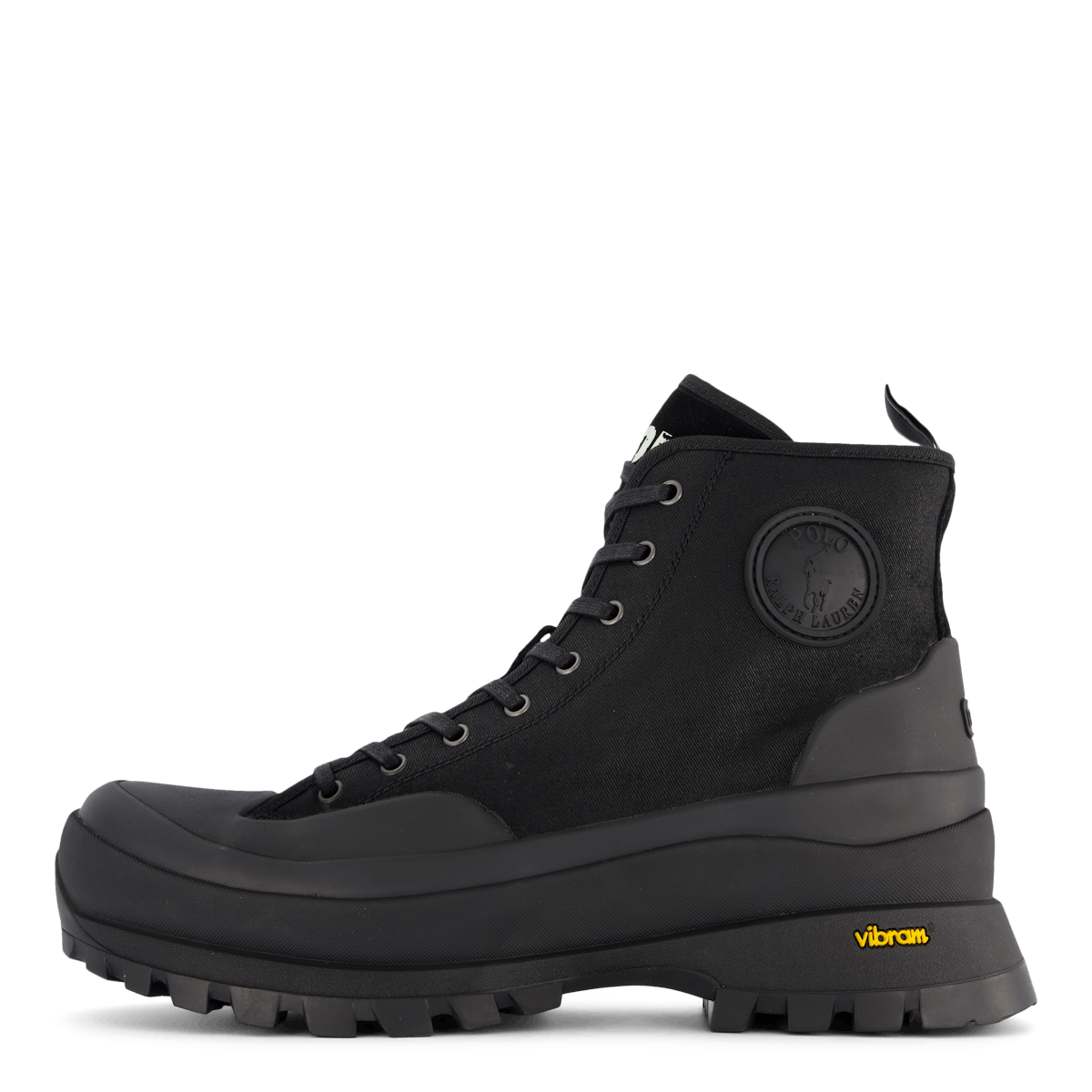 Armin Waxed Twill Trainer Boot Black