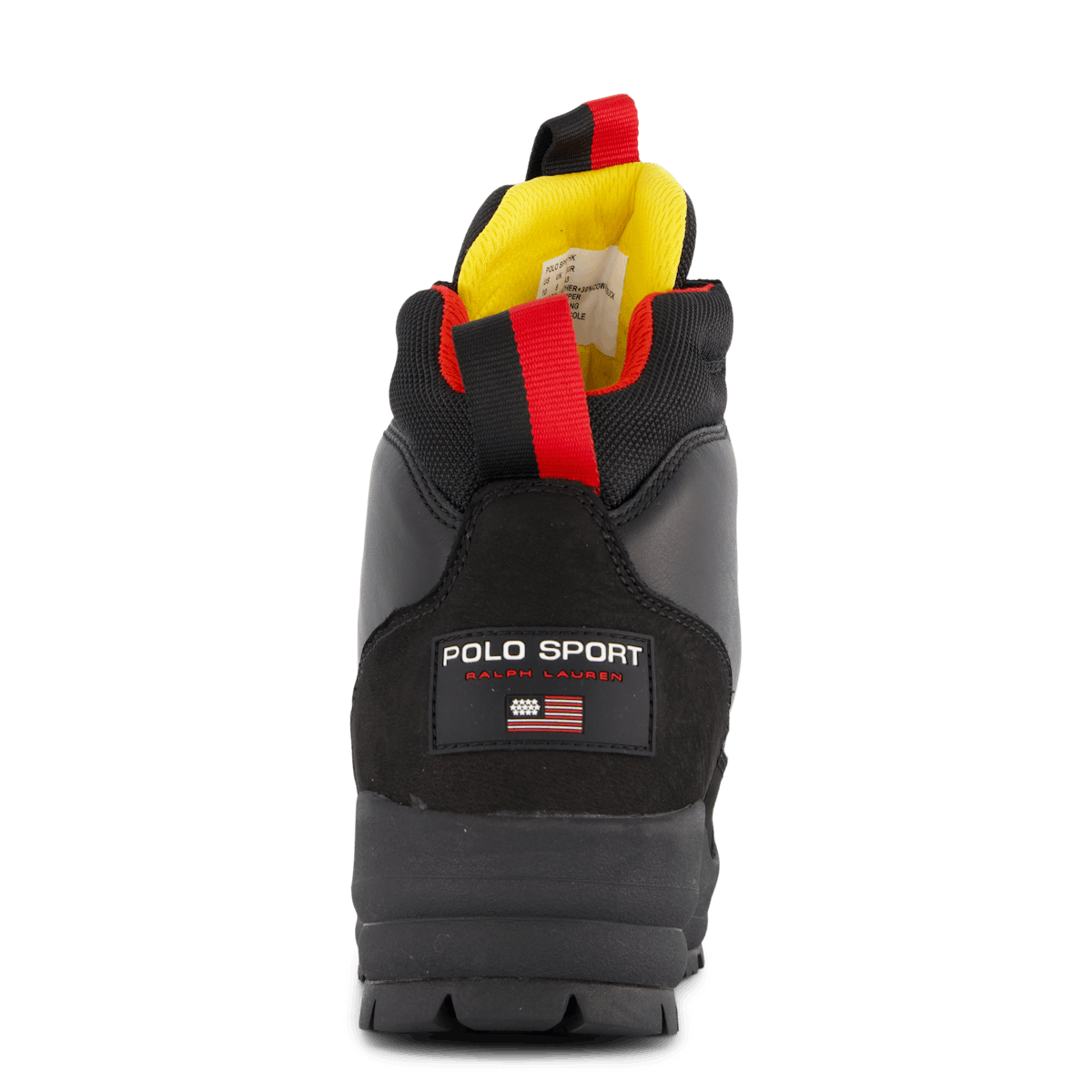 Polo Sport Hiker Leather Boot Black / Yellow / Red
